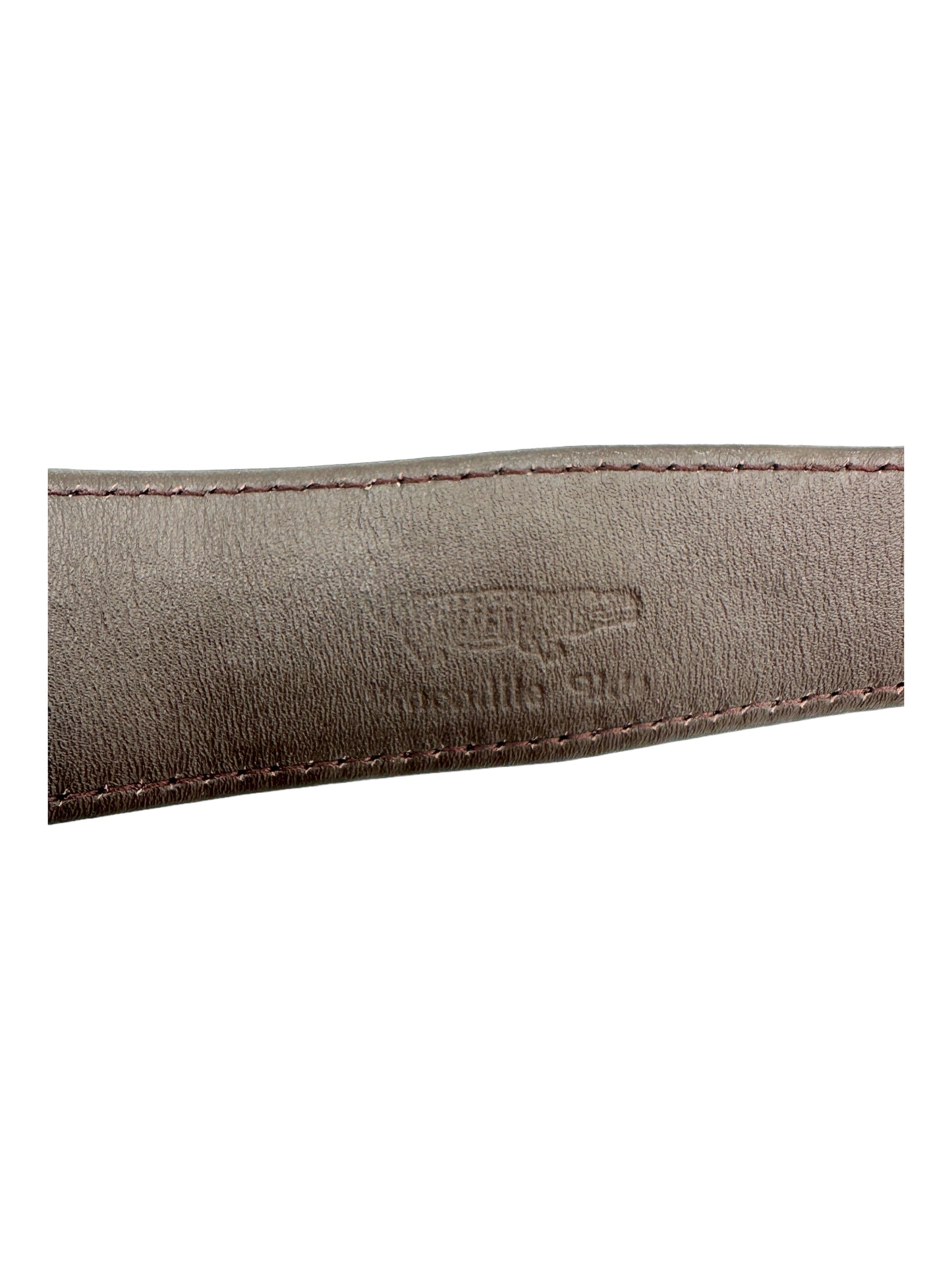 Crocodile Leather Brown Belt Unpunched - Genuine Design luxury consignment Calgary, Alberta, Canada New and pre-owned clothing, shoes, accessories.