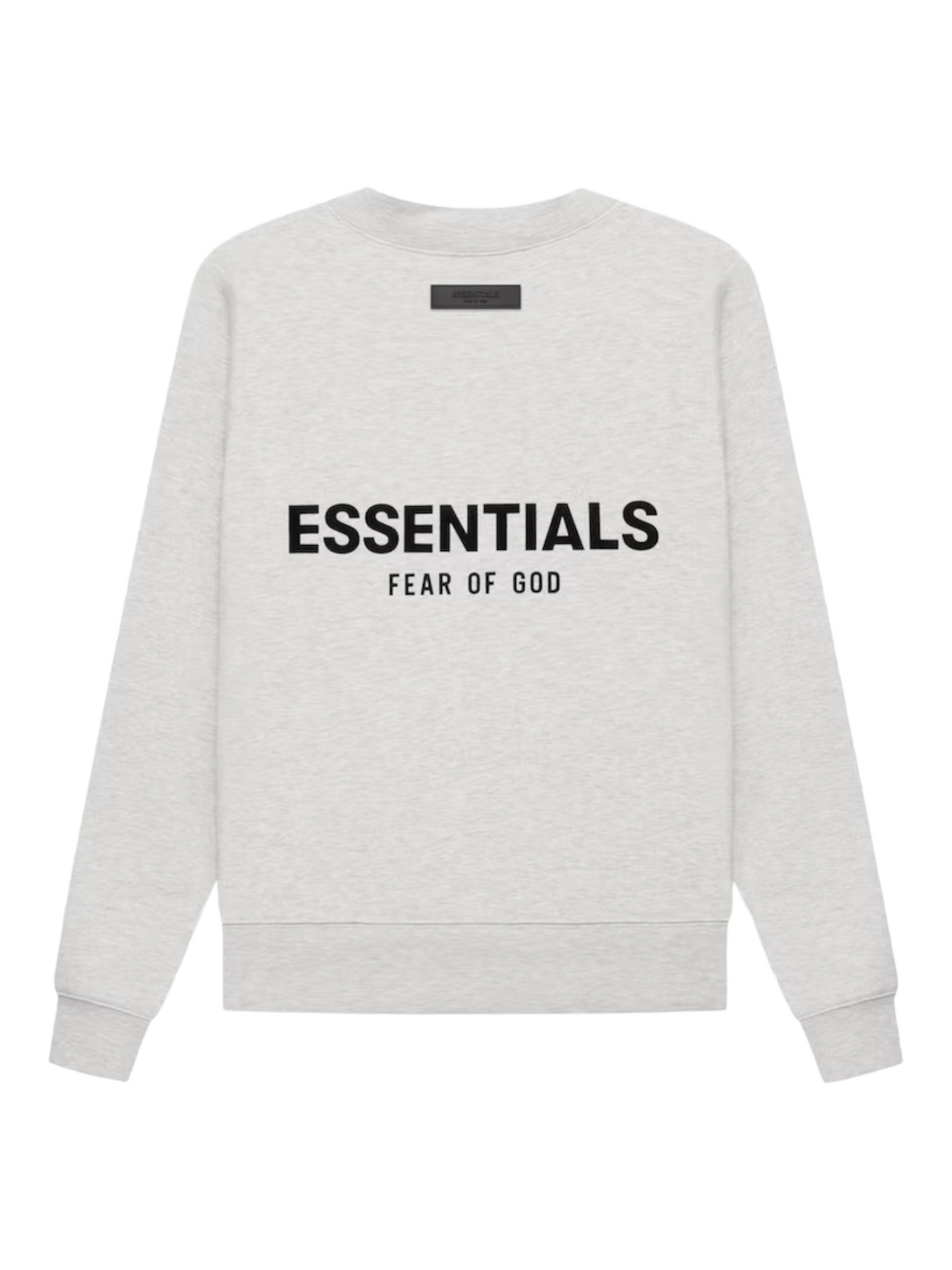Essentials Fear of God Light Heather Oatmeal Crewneck Sweatshirt SS22 - Genuine Design Luxury Consignment Calgary, Canada New & Pre-Owned Authentic Clothing, Shoes, Accessories.