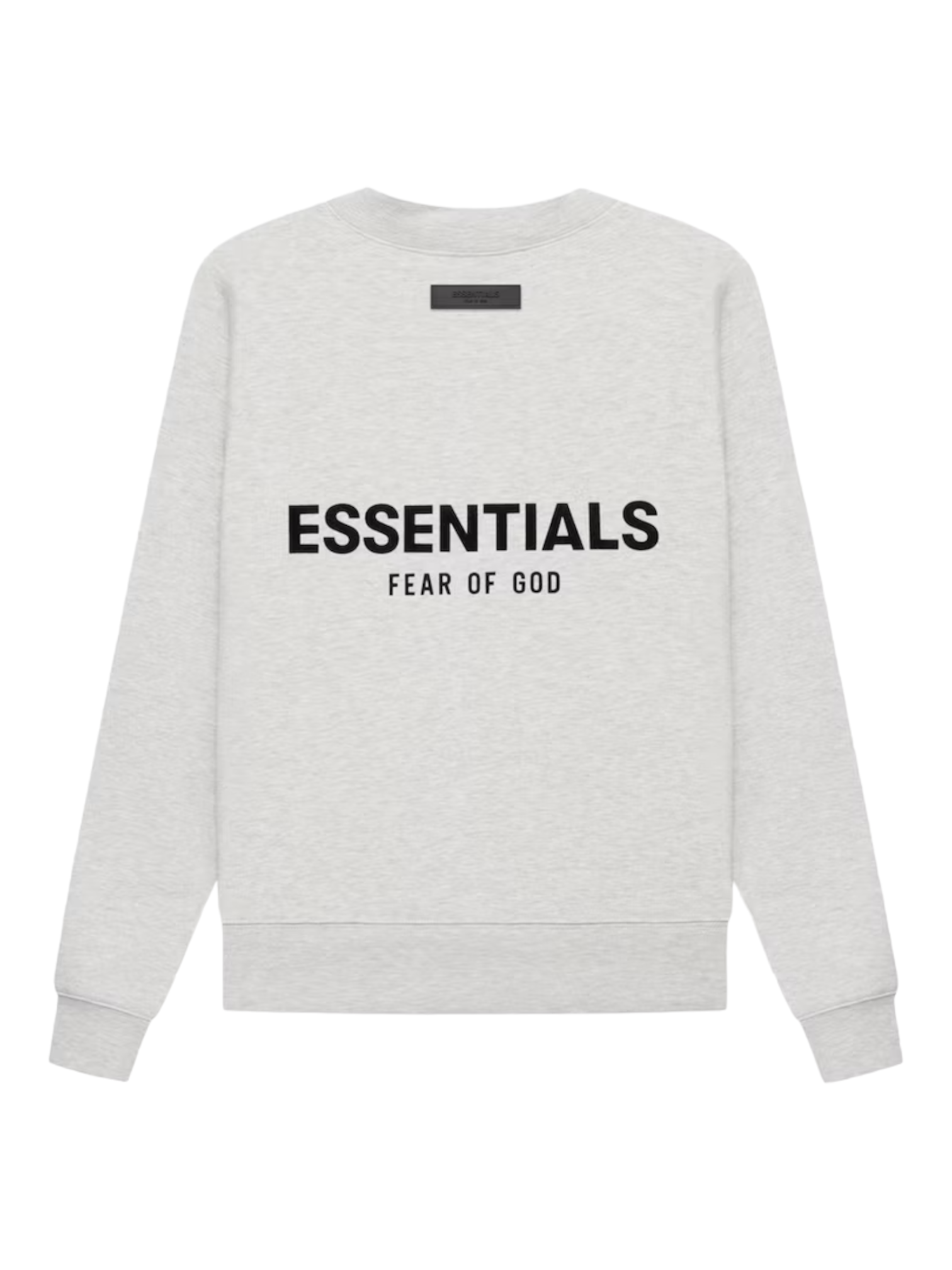 Essentials Fear of God Light Heather Oatmeal Crewneck Sweatshirt SS22 - Genuine Design Luxury Consignment Calgary, Canada New & Pre-Owned Authentic Clothing, Shoes, Accessories.