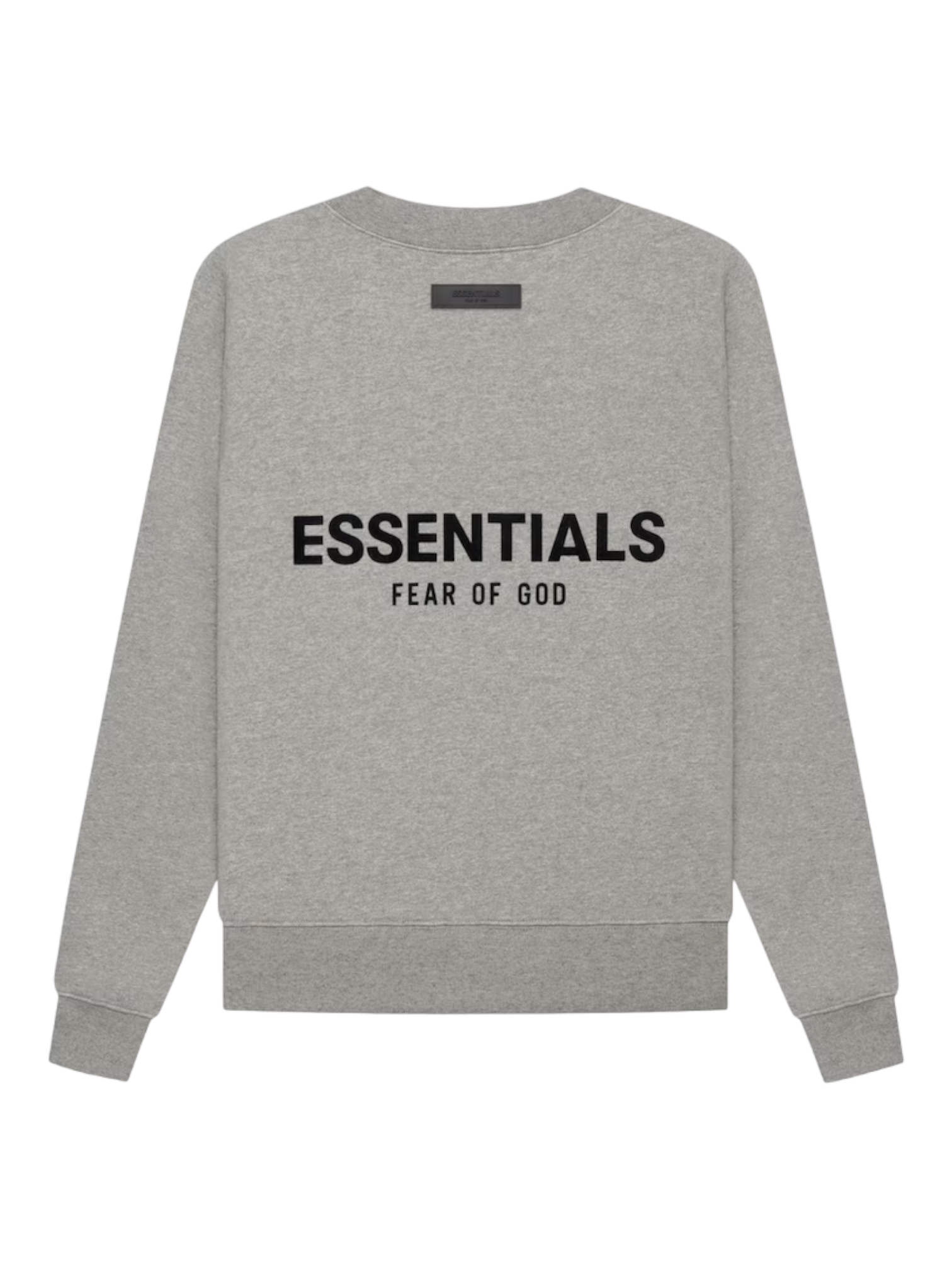 Essentials Fear of God Dark Heather Oatmeal Crewneck Sweatshirt SS22 - Genuine Design Luxury Consignment Calgary, Canada New & Pre-Owned Authentic Clothing, Shoes, Accessories.