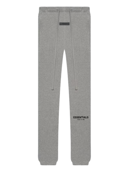 Essentials Fear of God Dark Heather Oatmeal Fleece Sweatpants SS22 — Genuine Design Luxury Consignment Calgary, Alberta, Canada New & Pre-Owned Clothing, Shoes, Accessories.