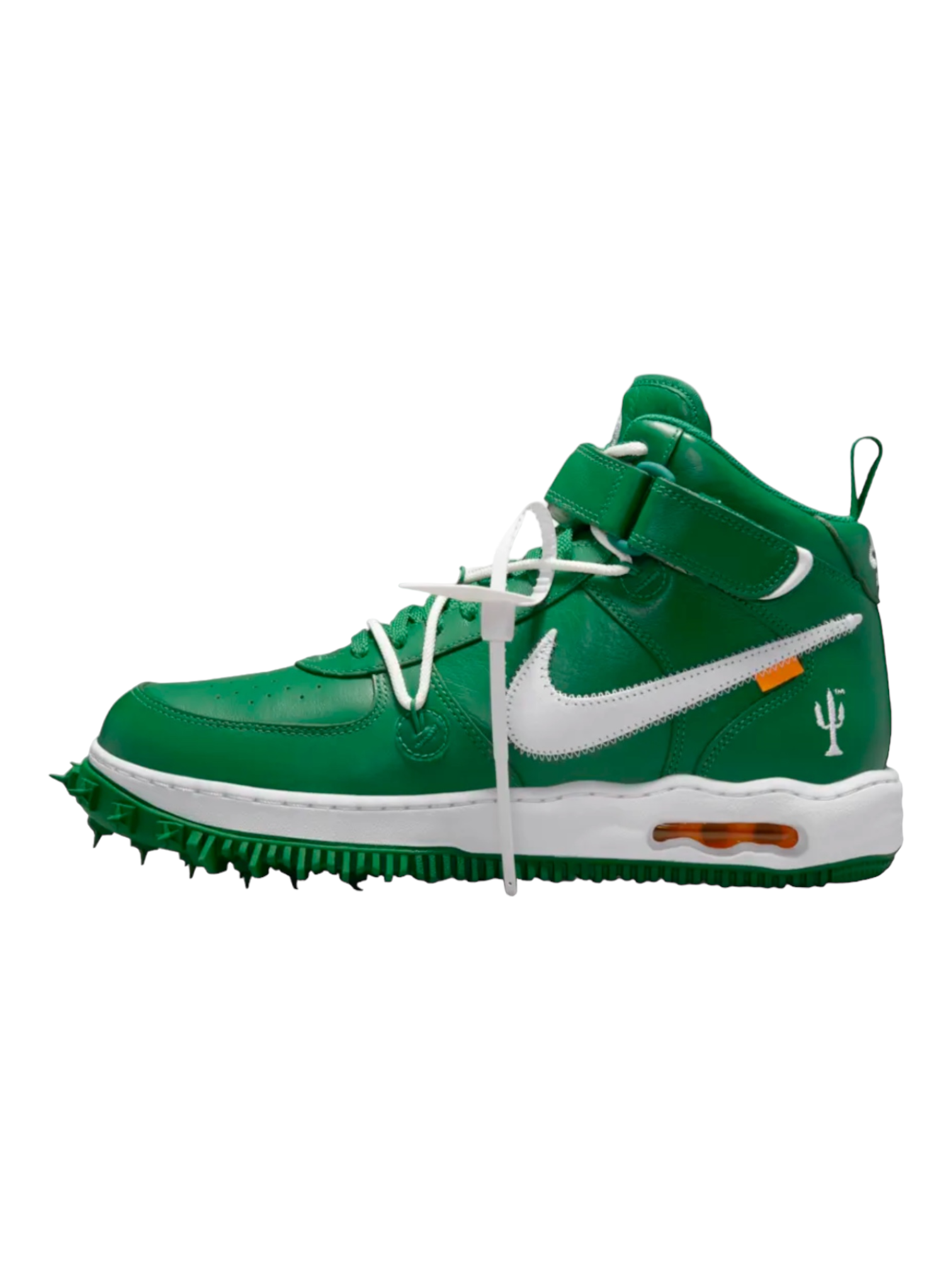 Nike x Off White Air Force 1 Mid Pine Green Sneakers