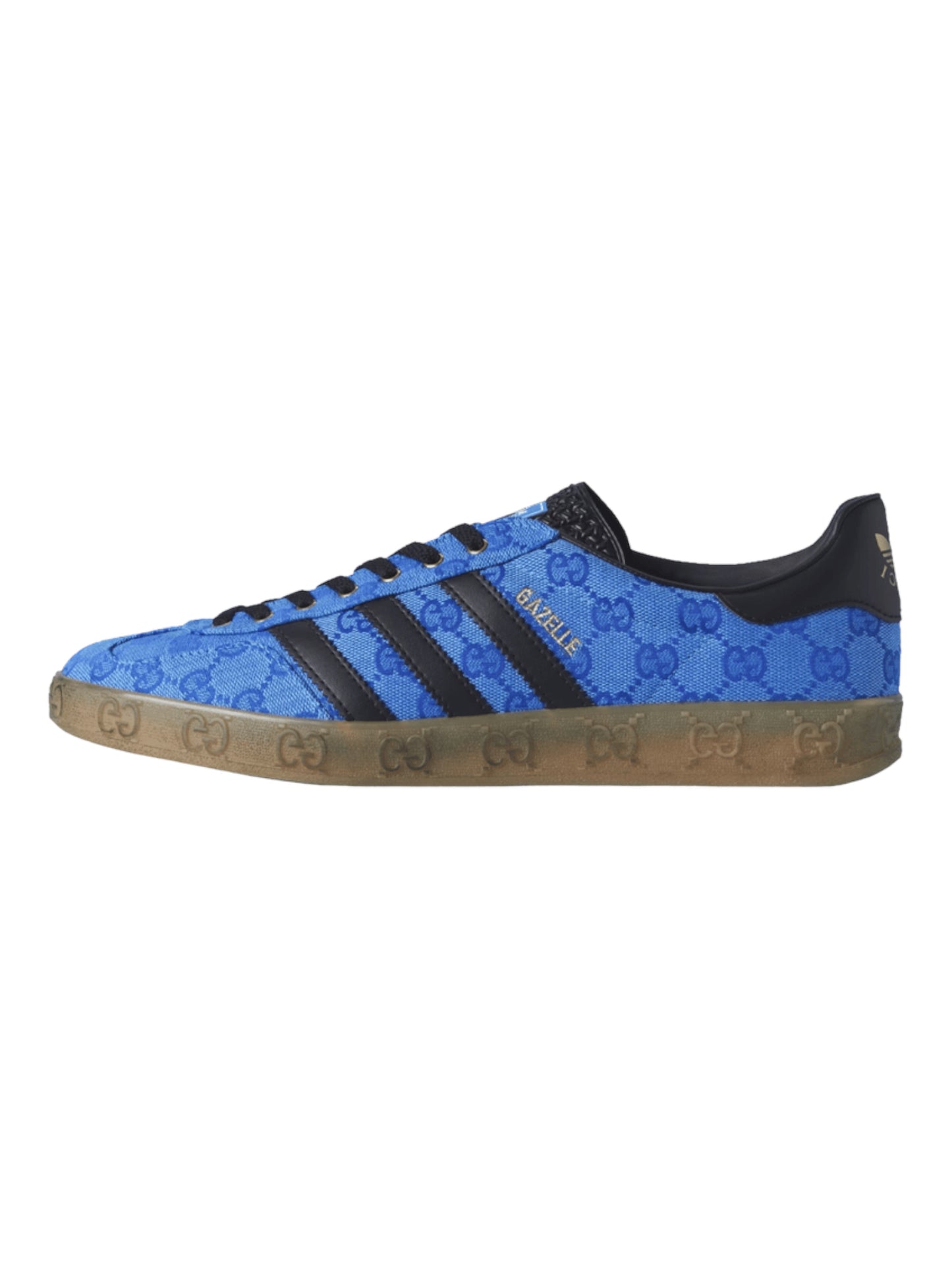 Adidas x Gucci Gazelle Blue GG Monogram Sneakers