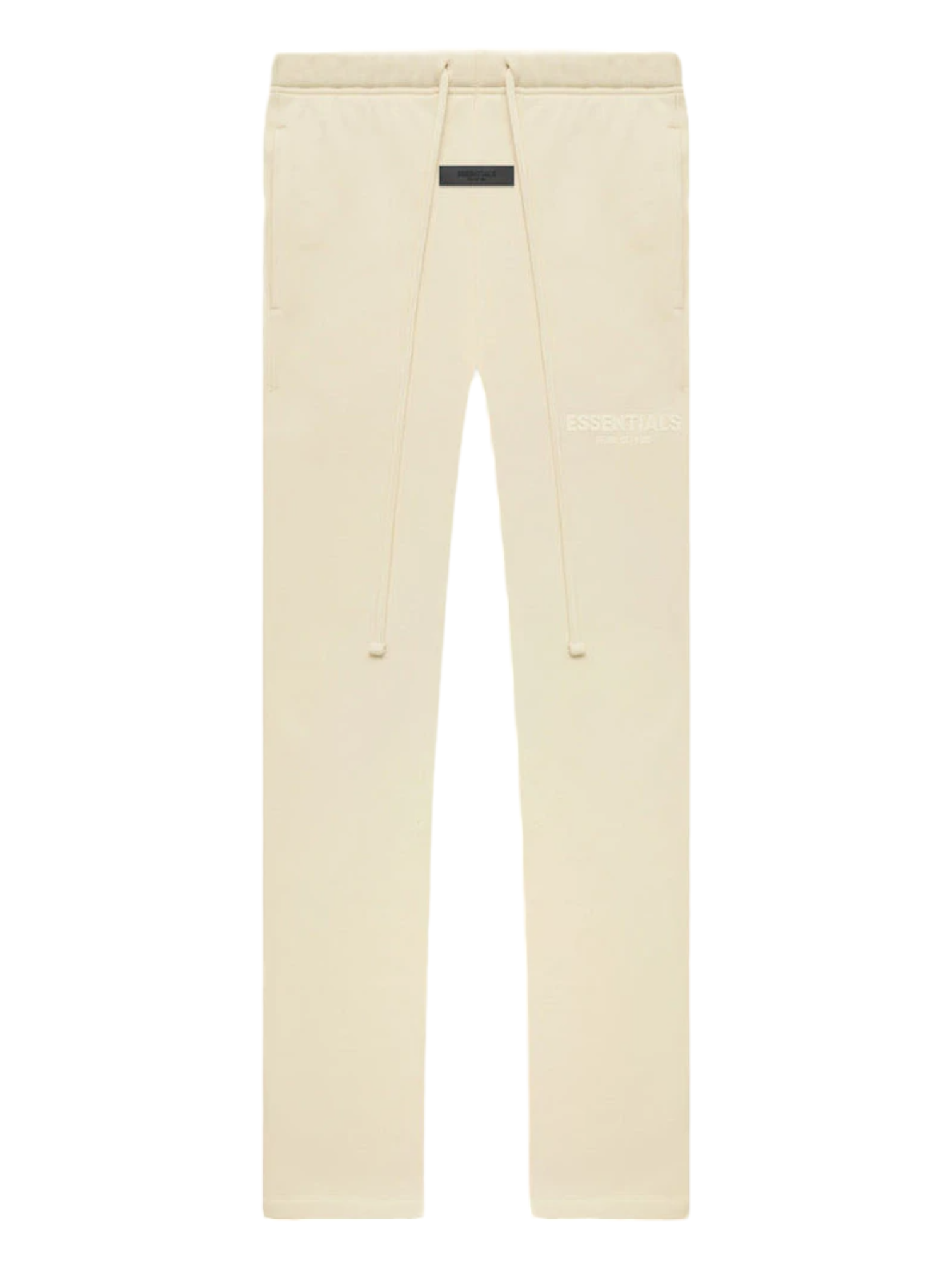 Fear of God Essentials Egg Shell Fleece Relaxed Sweatpants SS22  — Genuine Design Luxury Consignment Calgary, Alberta, Canada New & Pre-Owned Clothing, Shoes, Accessories