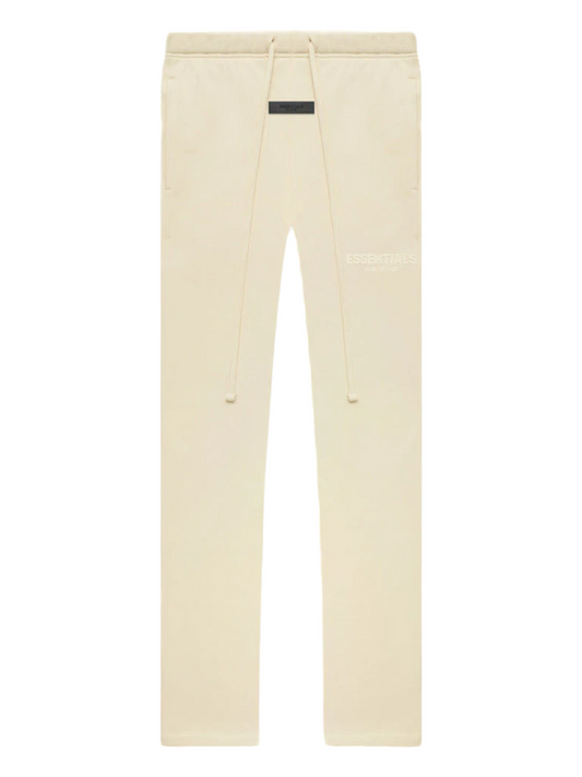 Fear of God Essentials Egg Shell Fleece Relaxed Sweatpants SS22  — Genuine Design Luxury Consignment Calgary, Alberta, Canada New & Pre-Owned Clothing, Shoes, Accessories