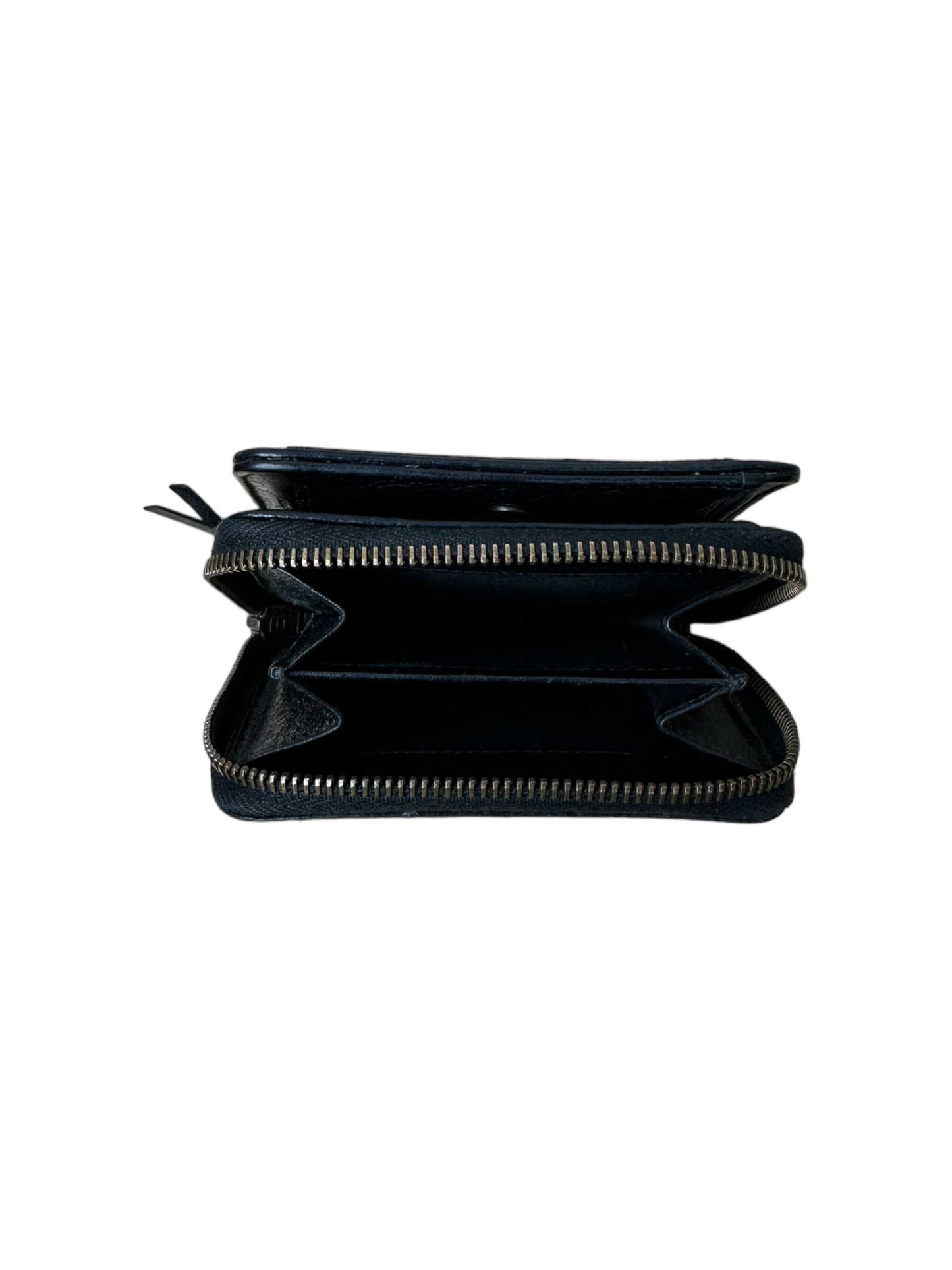 Balenciaga Black Leather Motocross Zip Around Compact Wallet— Genuine Design Luxury Consignment for Men. New & Pre-Owned Clothing, Shoes, & Accessories. Calgary, Canada