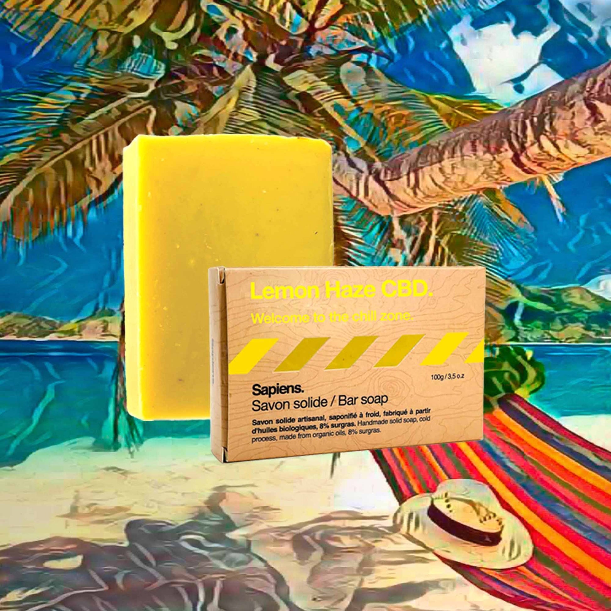 Sapiens Bar Soap Lemon Haze CBD - Genuine Design luxury consignment Calgary, Alberta, Canada New & pre-owned clothing, shoes, accessories.