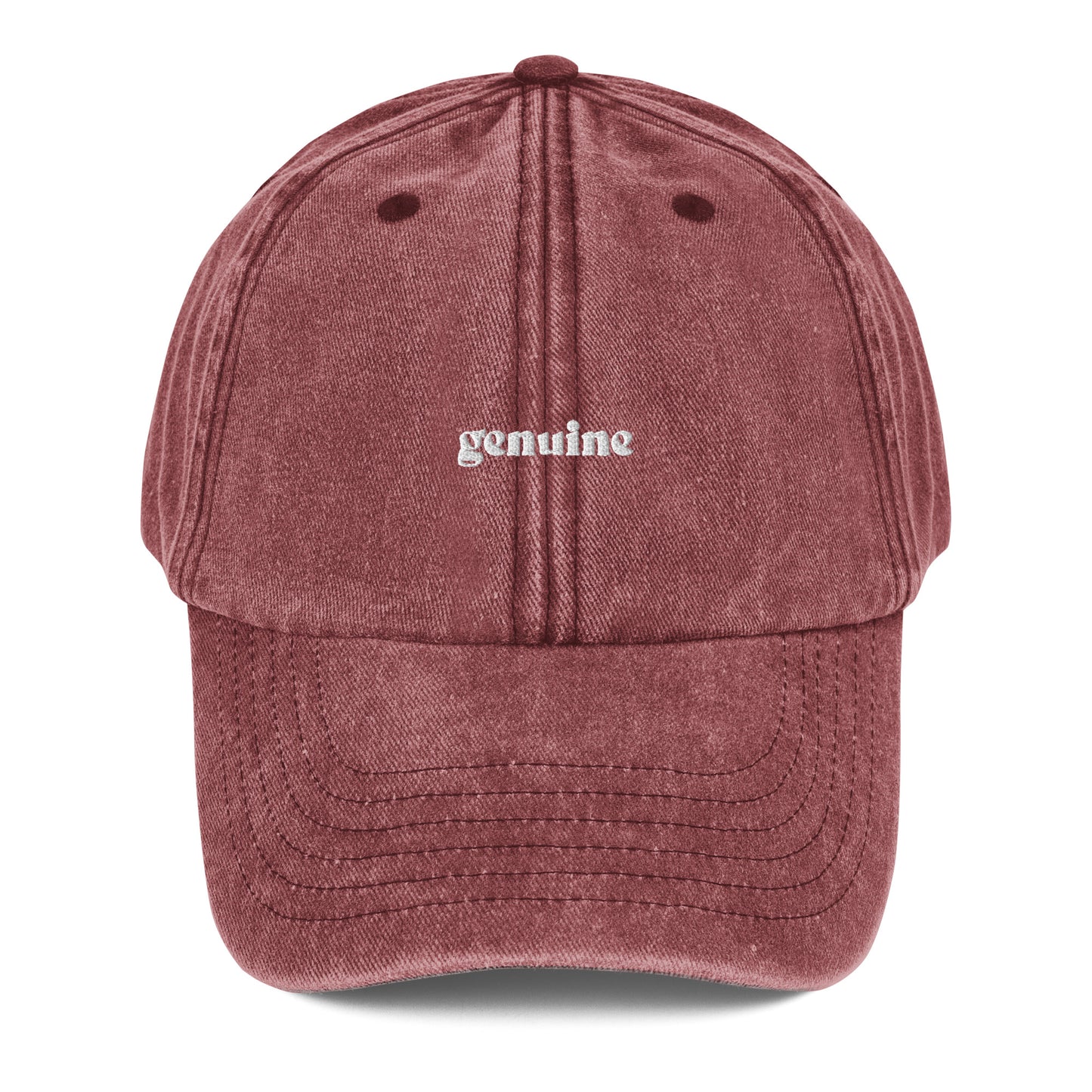 Genuine Vintage Wash Baseball Strapback Hat