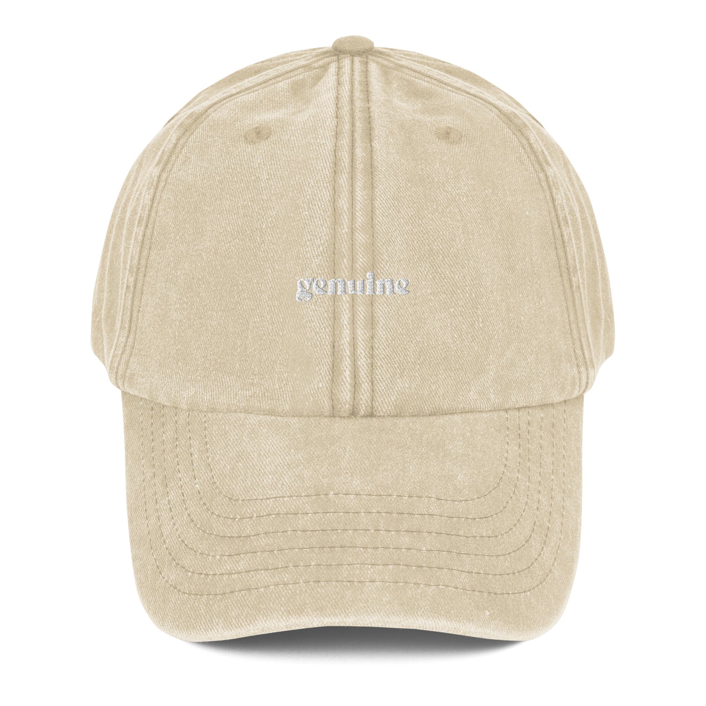 Genuine Vintage Wash Baseball Strapback Hat