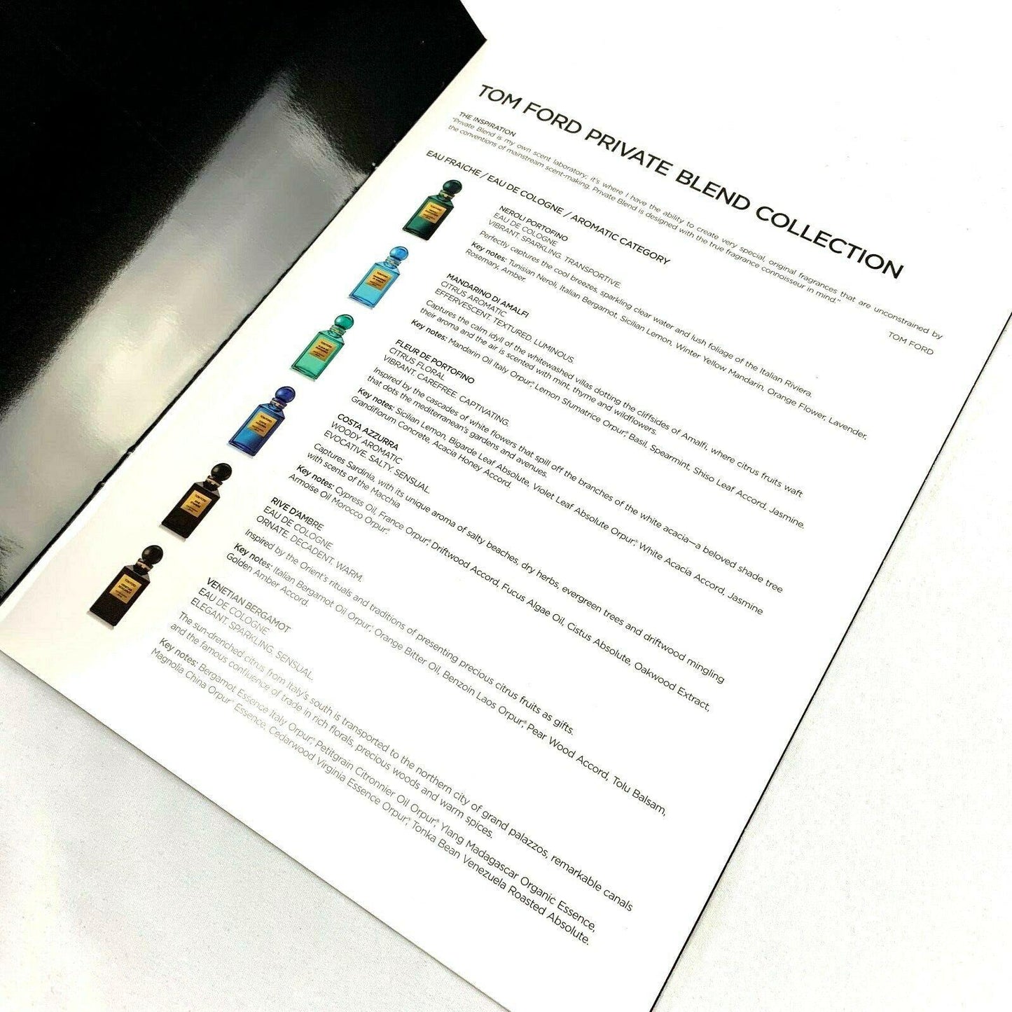 TOM FORD Private Blend Collection Fragrance Perfume Catalog - Genuine Design Luxury Consignment