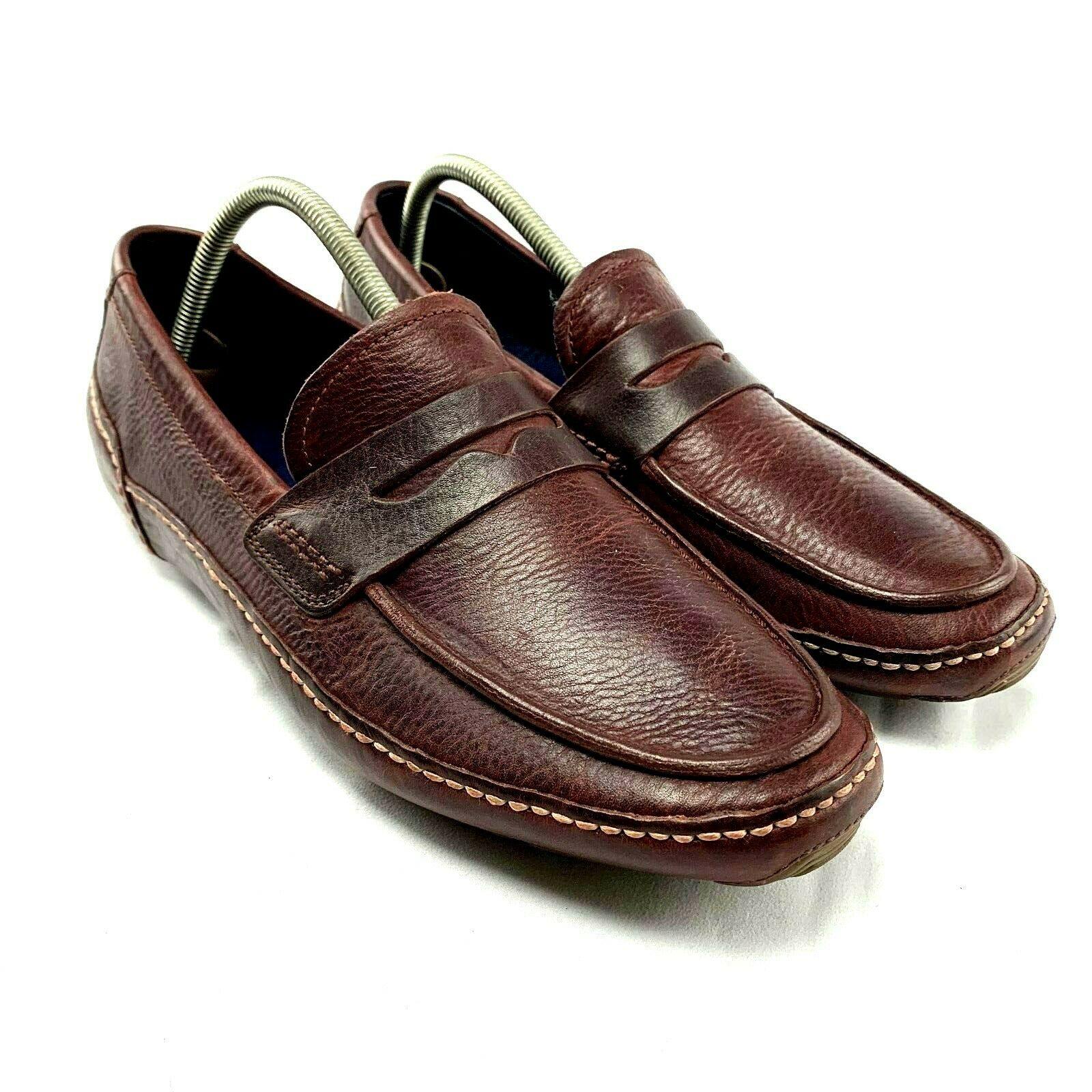 Cole Haan Men Dark Brown Leather Driving Loafers 8.5 US / 7.5 UK - Genuine Design Luxury Consignment