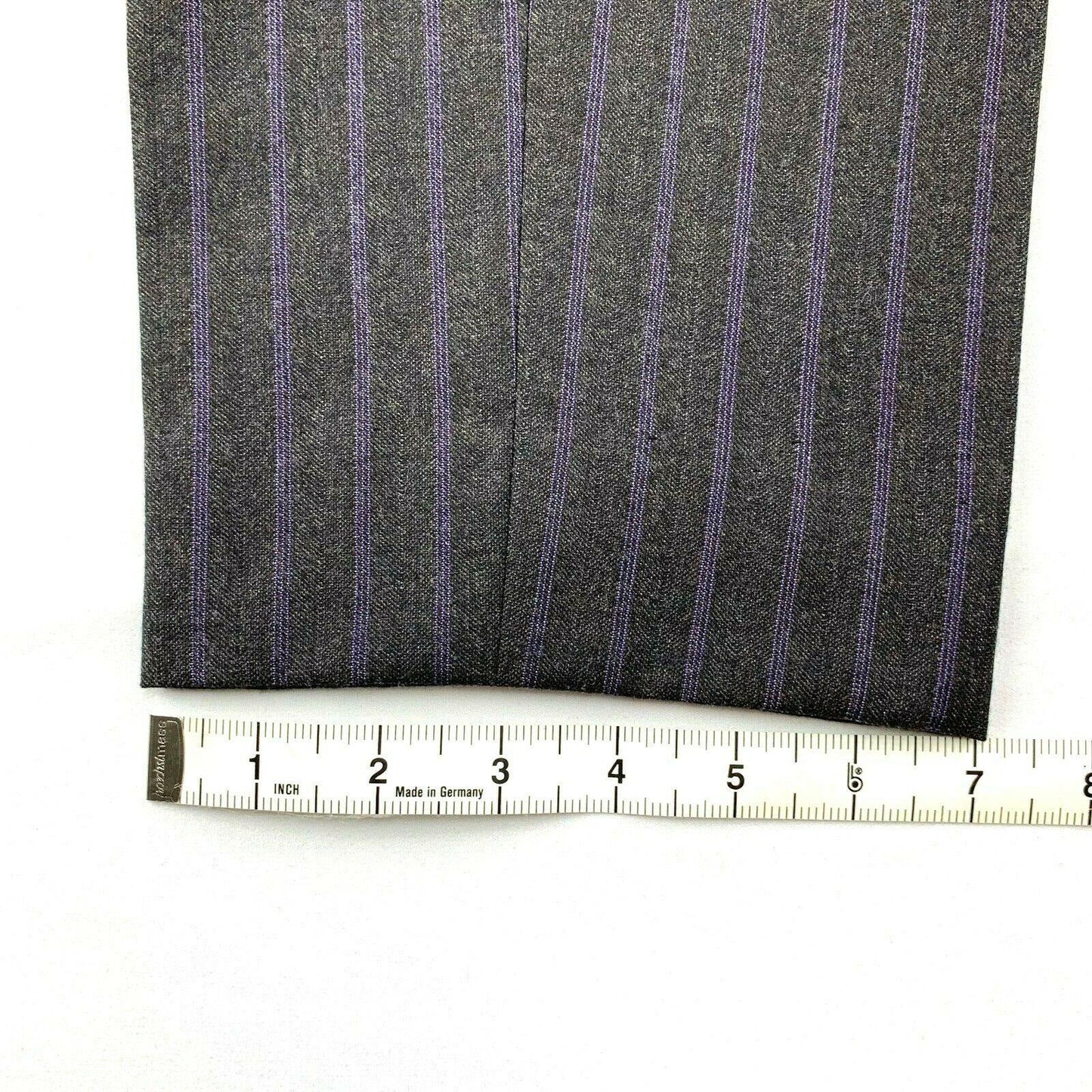 Coppley Suit Dark Grey Blue Stripe 40S Jacket 34W 30L Pant Reda Cloth - Genuine Design Luxury Consignment