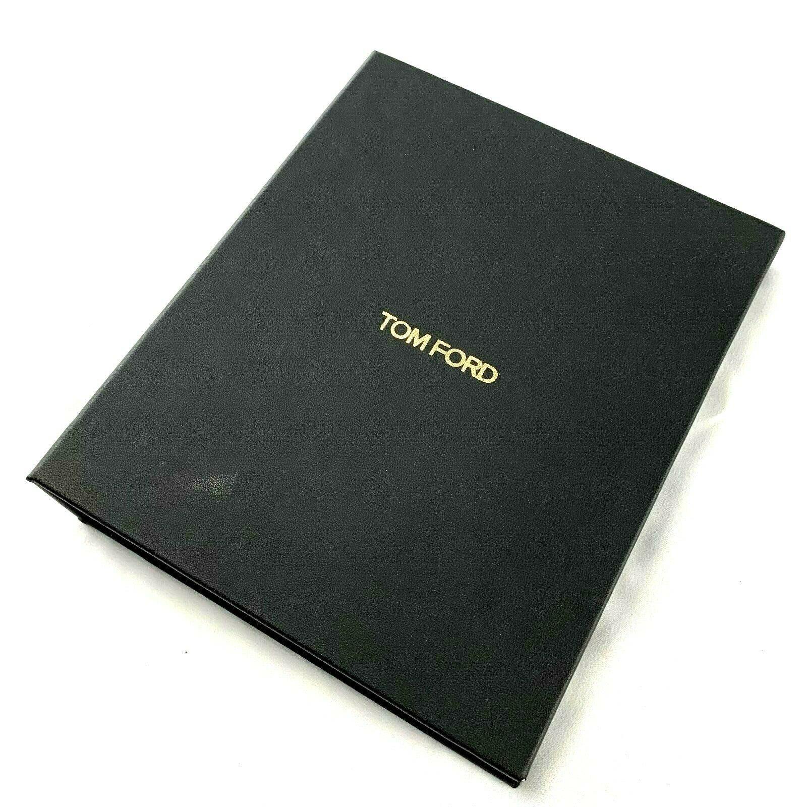 TOM FORD Brown Gold Appointment Binder with Blank Fill Pages - Genuine Design Luxury Consignment
