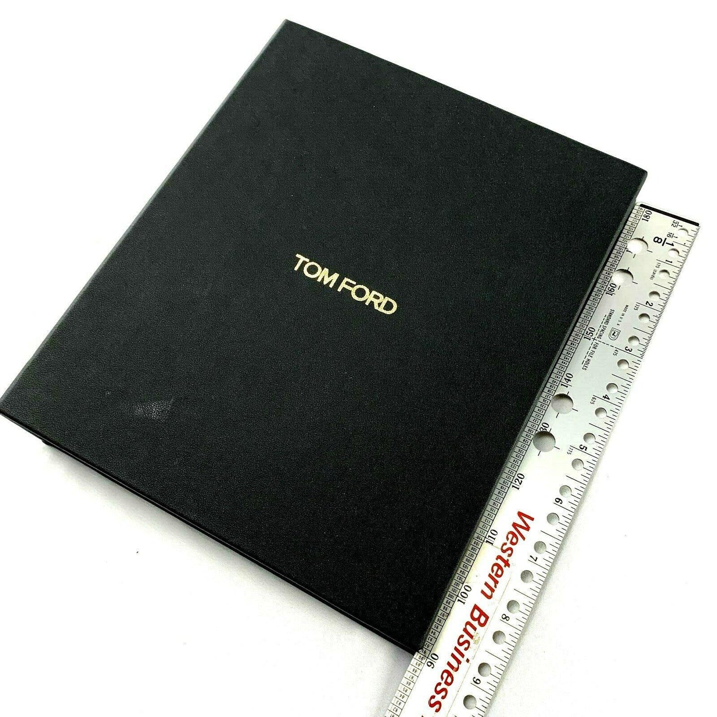 TOM FORD Brown Gold Appointment Binder with Blank Fill Pages - Genuine Design Luxury Consignment