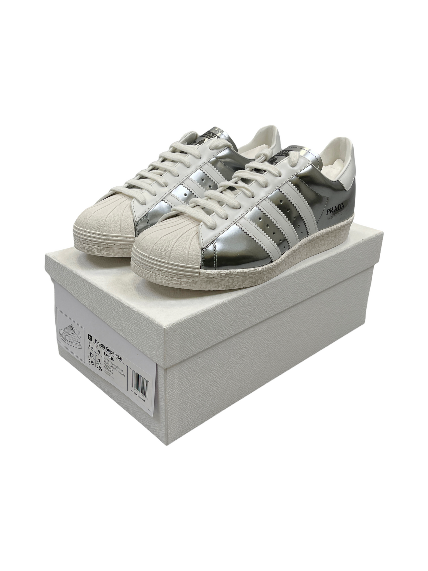 Adidas x Prada Superstar Silver 9.5 US - Genuine Design Luxury Consignment for Men. New & Pre-Owned Clothing, Shoes, & Accessories. Calgary, Canada