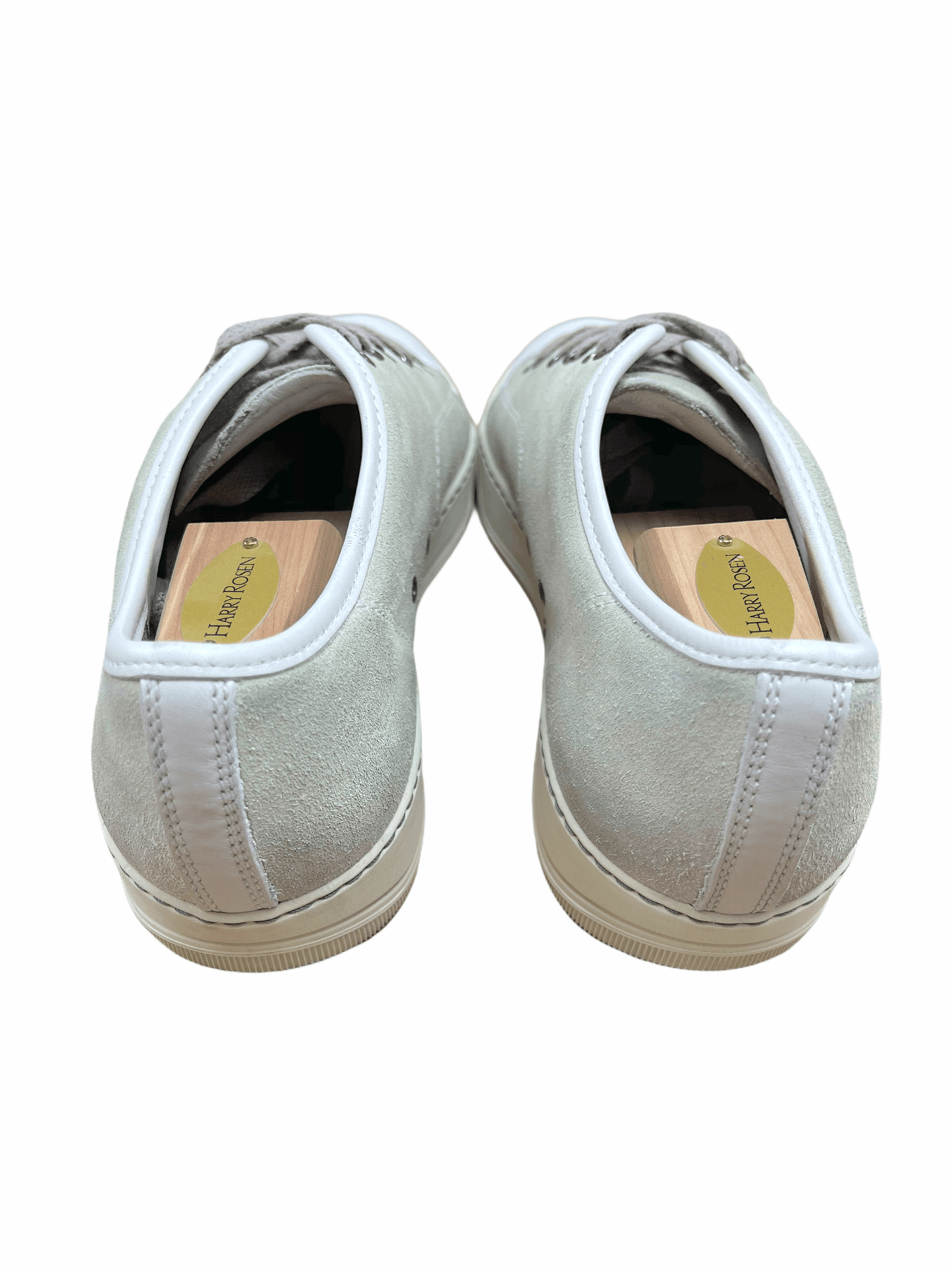 Lanvin Paris Off White Tan Suede Leather Sneakers 8US—Genuine Design luxury consignment