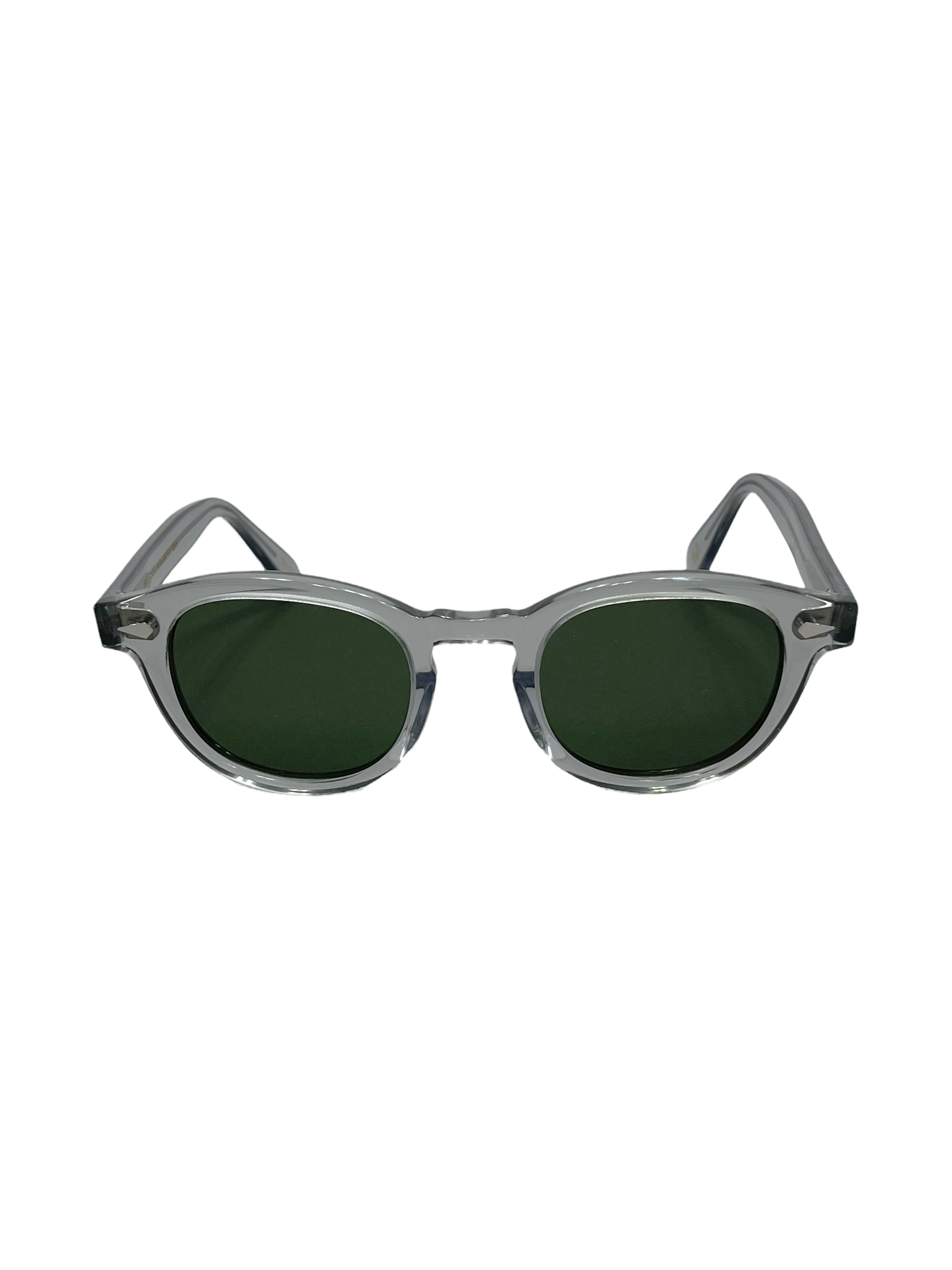 MOSCOT Lemtosh Light Grey Frame & Green Lens Sunglasses 