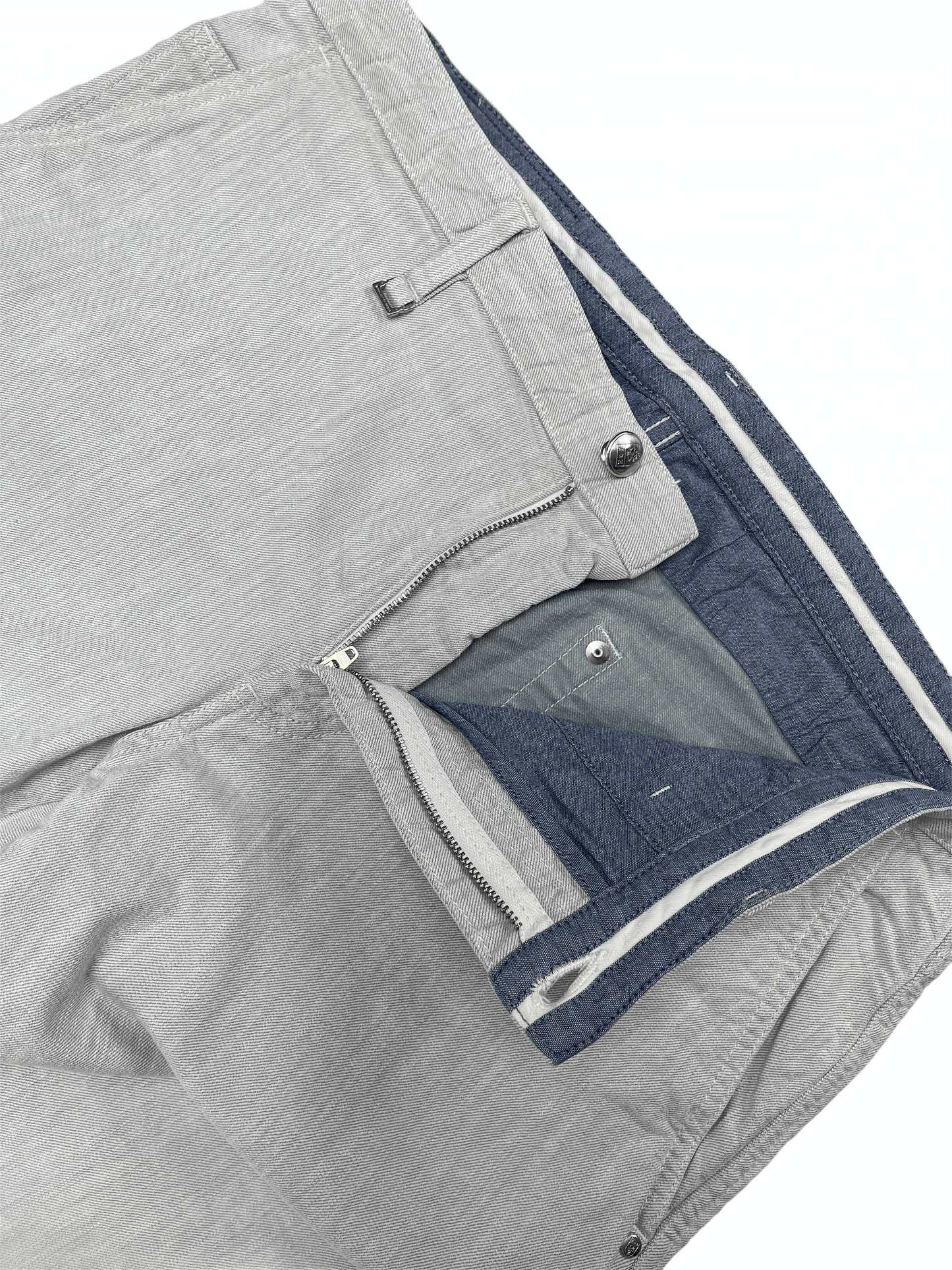 Ermenegildo Zegna Stone Grey Wash 5 Pocket Denim Jeans 36W 30L—Genuine Design luxury consignment