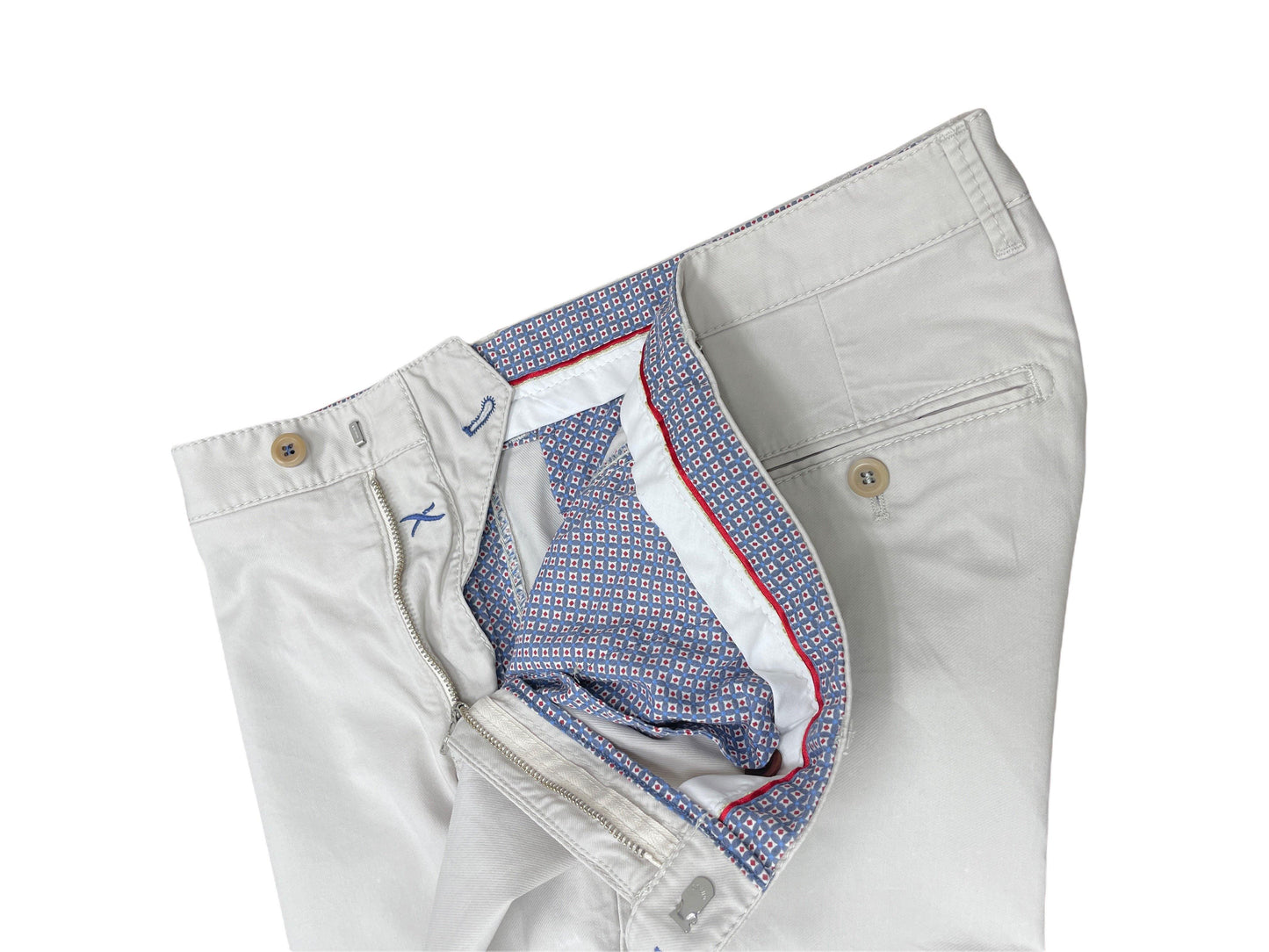 Brax Light Stone Grey Cotton Pants size 52/36. Genuine Design luxury