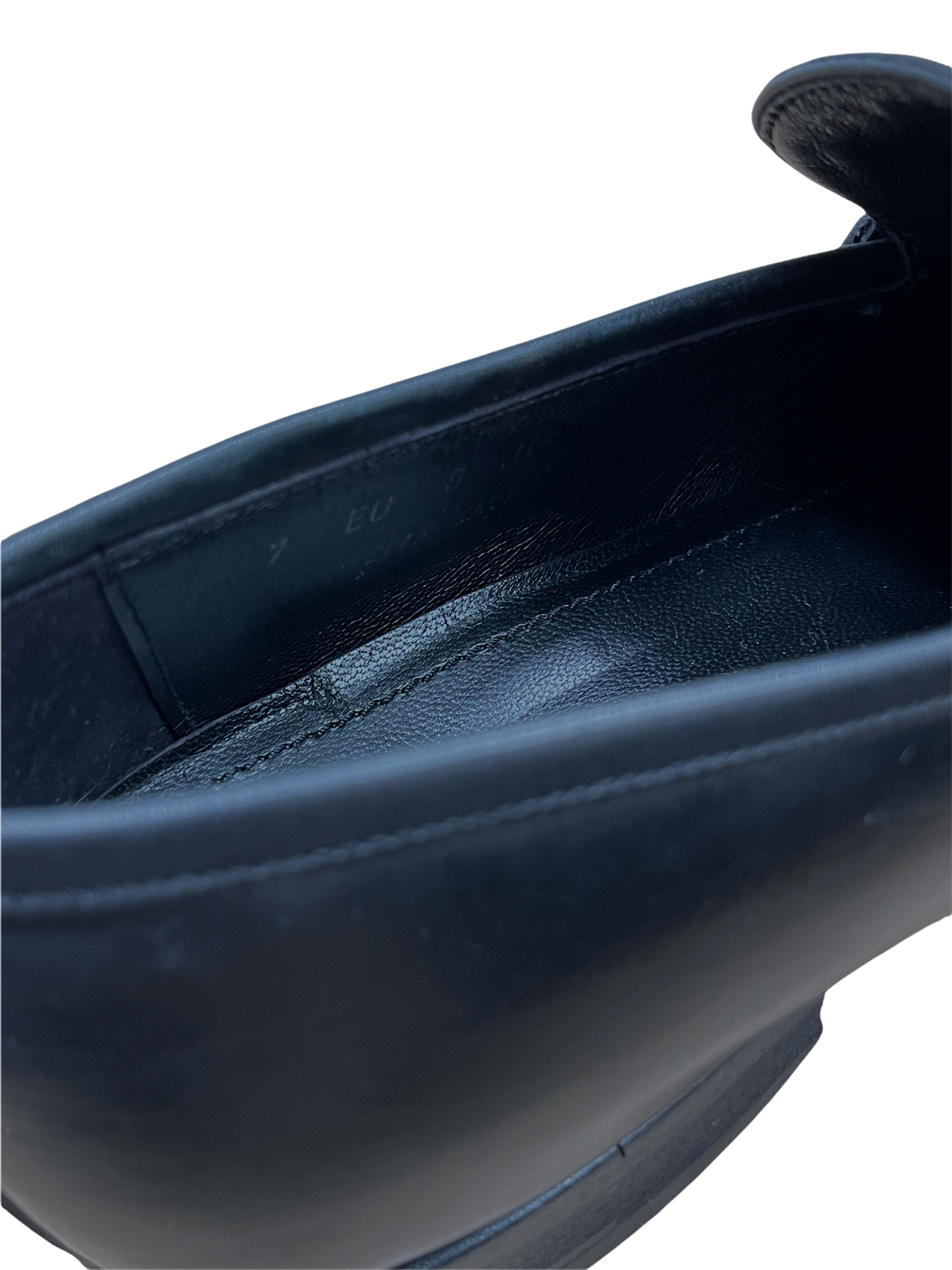 Ermenegildo Zegna Black Leather Penny Loafers 8 D US