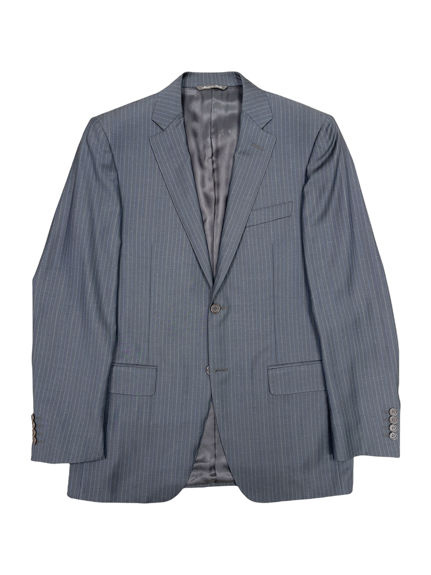 Canali Brown Tonal Striped Wool 3-piece Wool Suit 38R