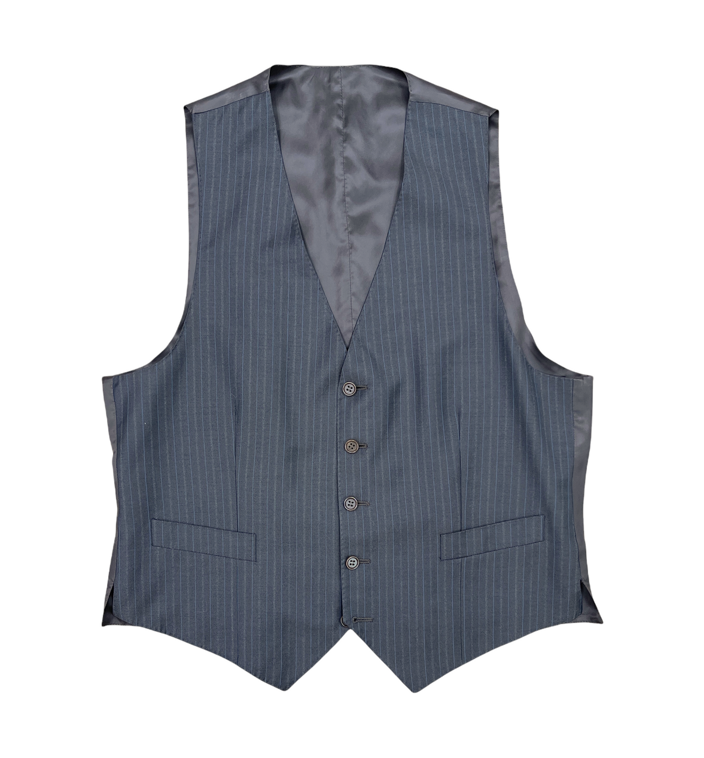 Canali Brown Tonal Striped Wool 3-piece Wool Suit 38R