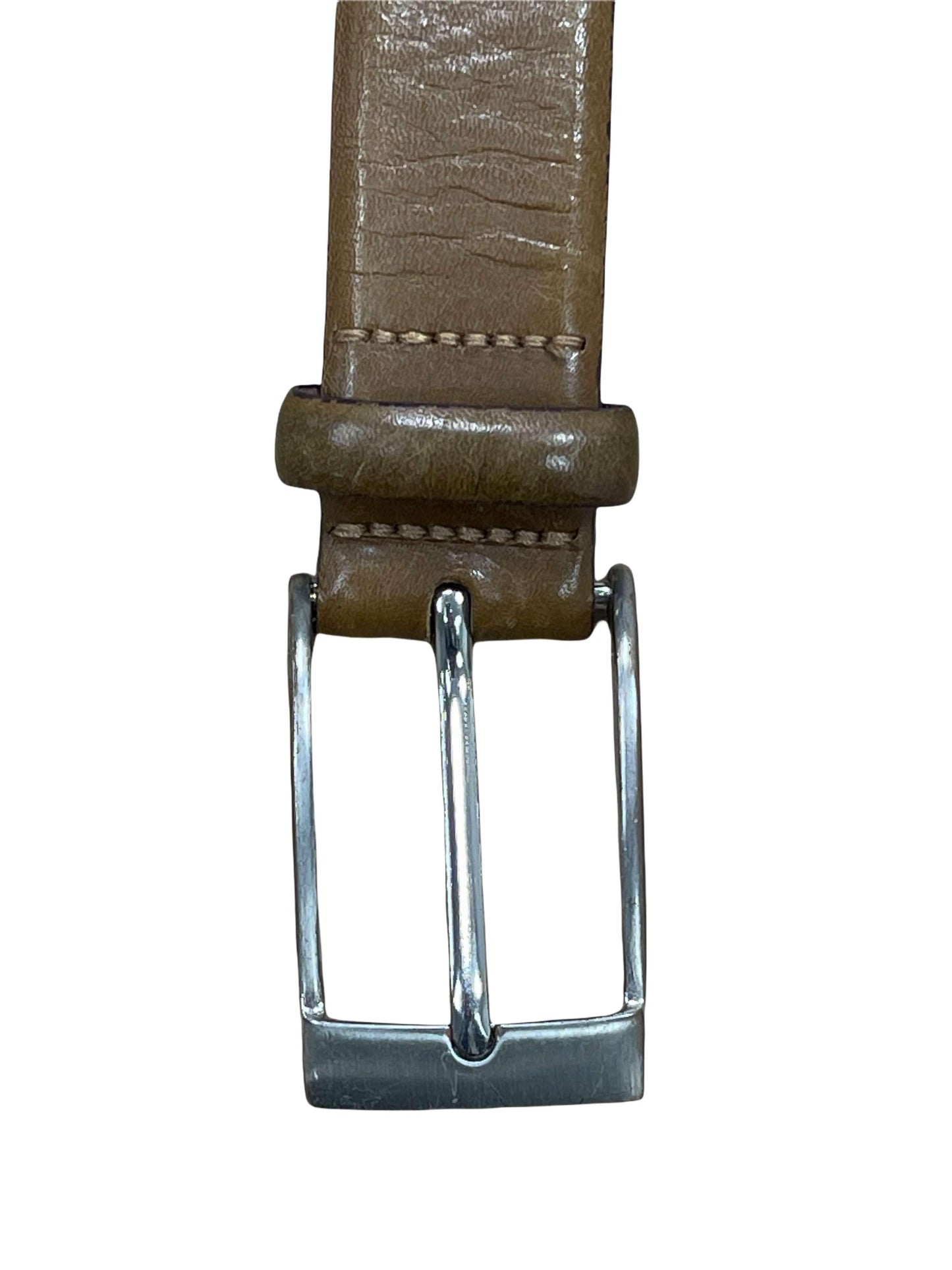 Hugo Boss Mid Brown Leather Dress Belt - 34 - Genuine Design Luxury Consignment