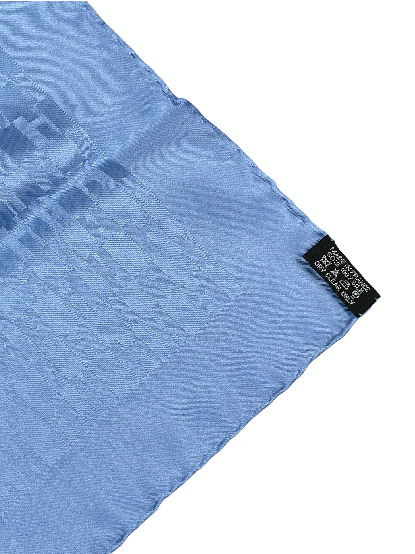 Hermès Light Blue Monogram Silk Pocket Square Scarf — Genuine Design Luxury Consignment for Men. New & Pre-Owned Clothing, Shoes, & Accessories. Calgary, Canada