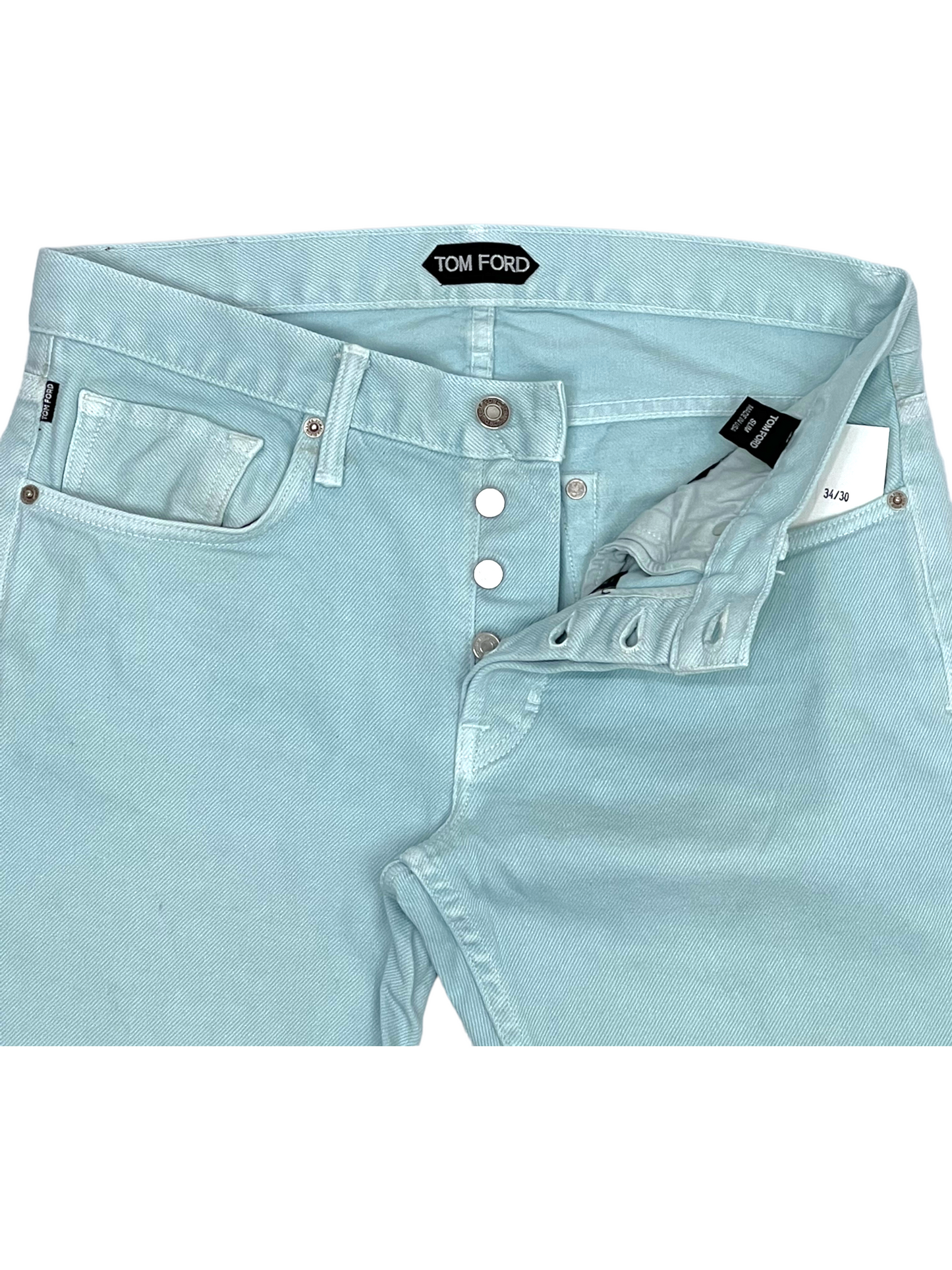 Tom Ford Light Blue Crush Denim 34W