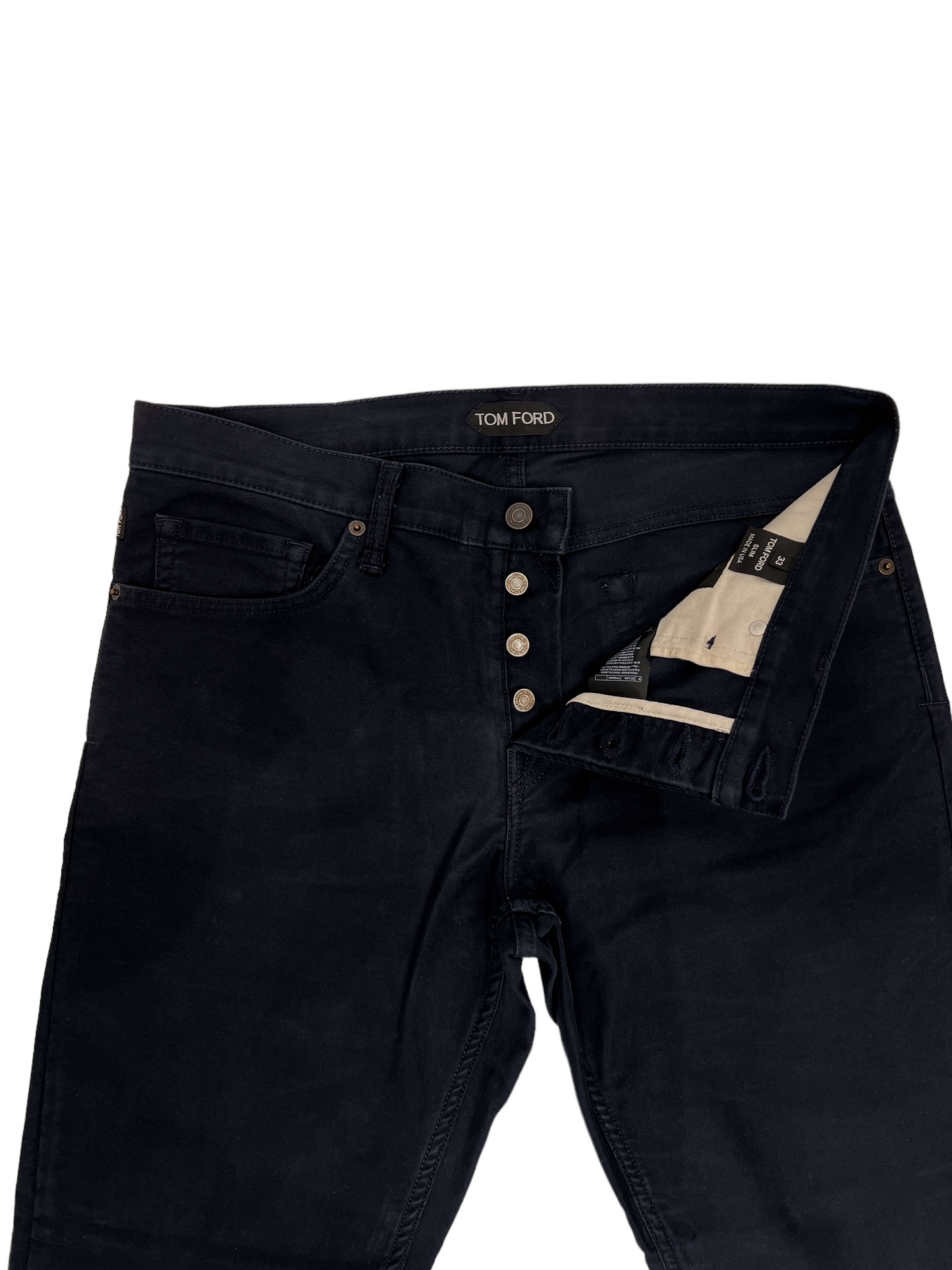 Tom Ford Navy Casual Pants 33W