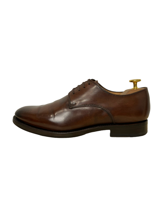 Suitsupply Brown Leather Derby Dress Shoes - Genuine Design Luxury Consignment for Men. New & Pre-Owned Clothing, Shoes, & Accessories. Calgary, Canada