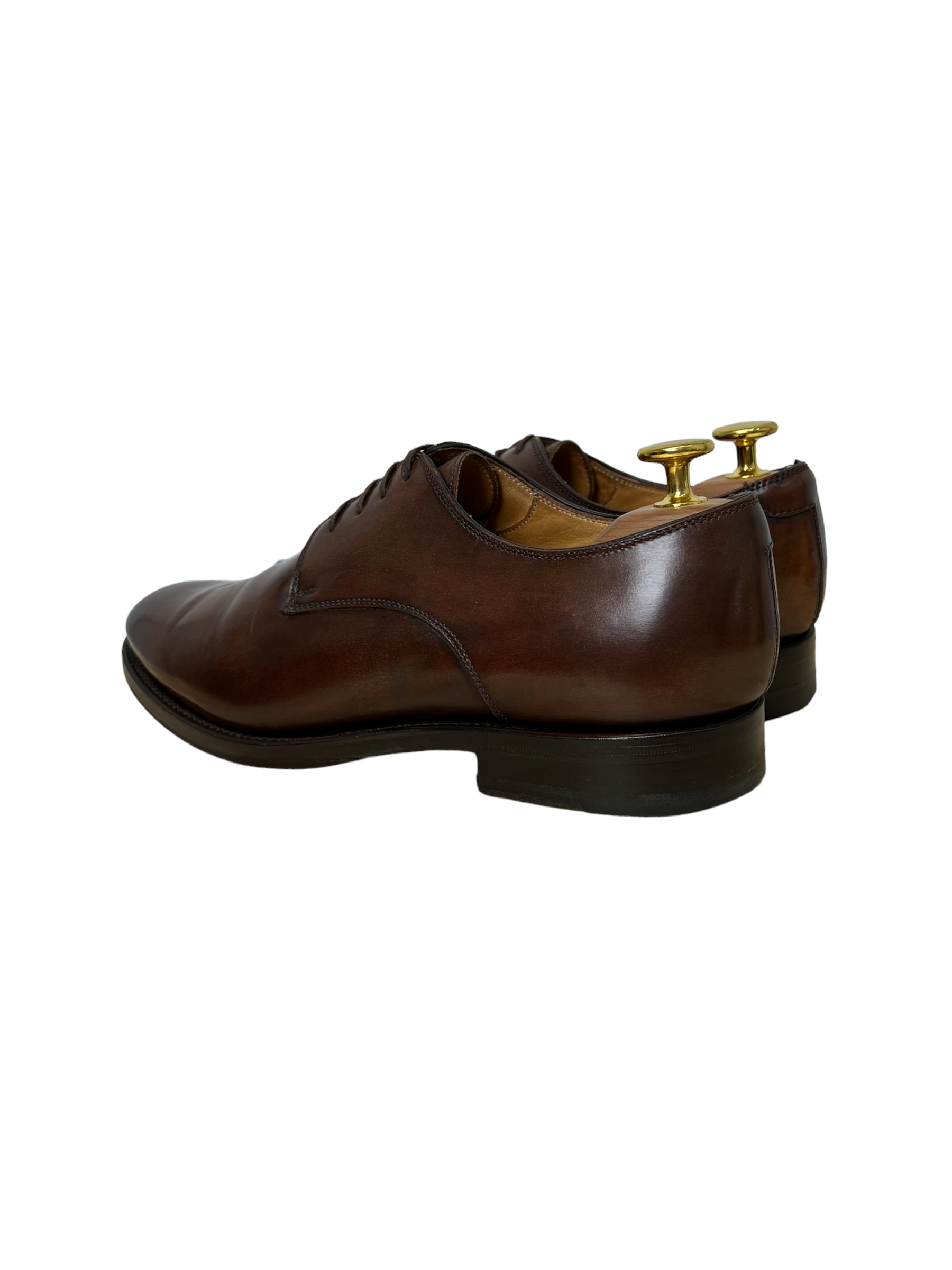 Suitsupply Brown Leather Derby Dress Shoes - Genuine Design Luxury Consignment for Men. New & Pre-Owned Clothing, Shoes, & Accessories. Calgary, Canada