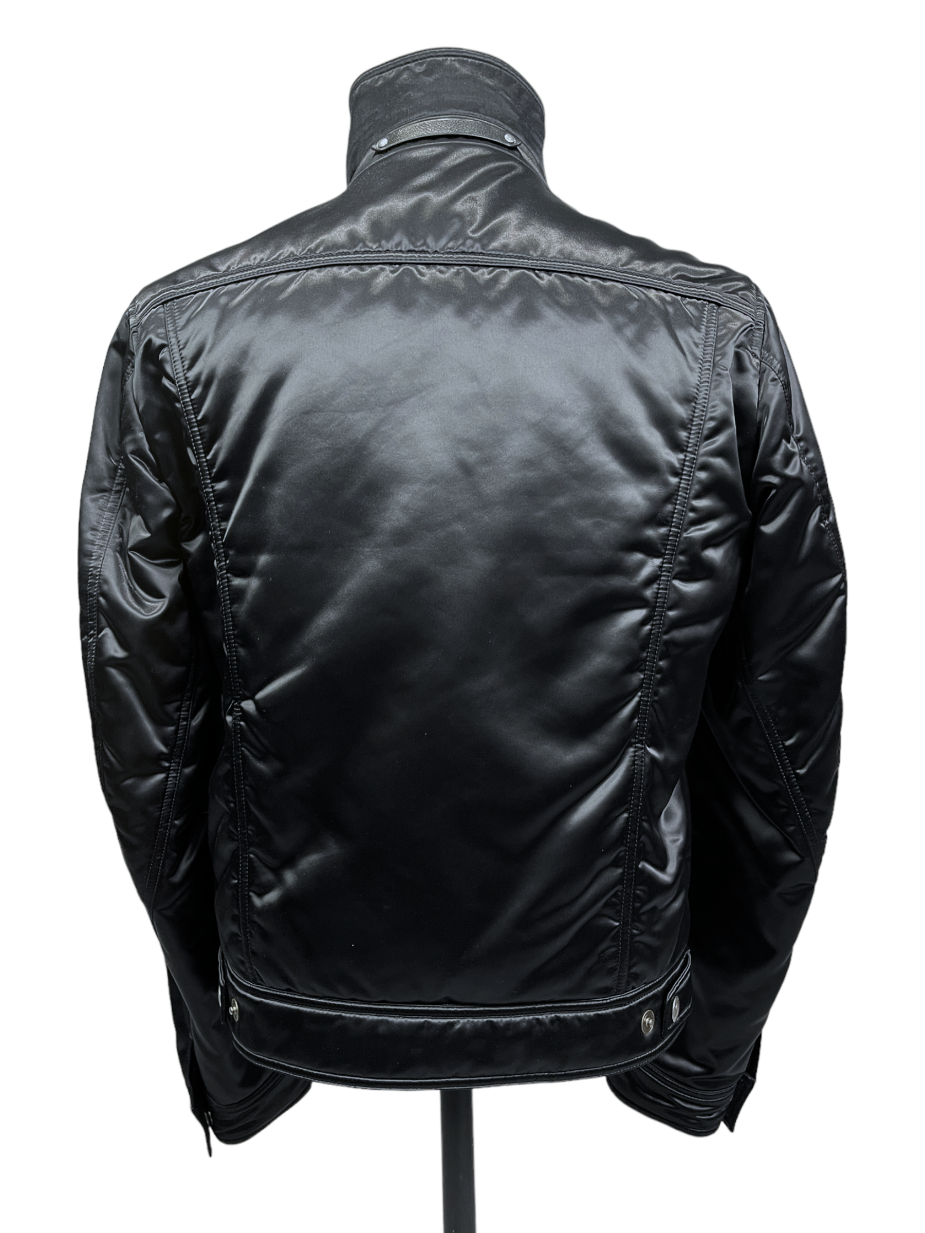Tom Ford Black Satin Bomber Jacket 38— Genuine Design Luxury Consignment Calgary, Alberta, Canada New and Pre-Owned Clothing, Shoes, Accessories.