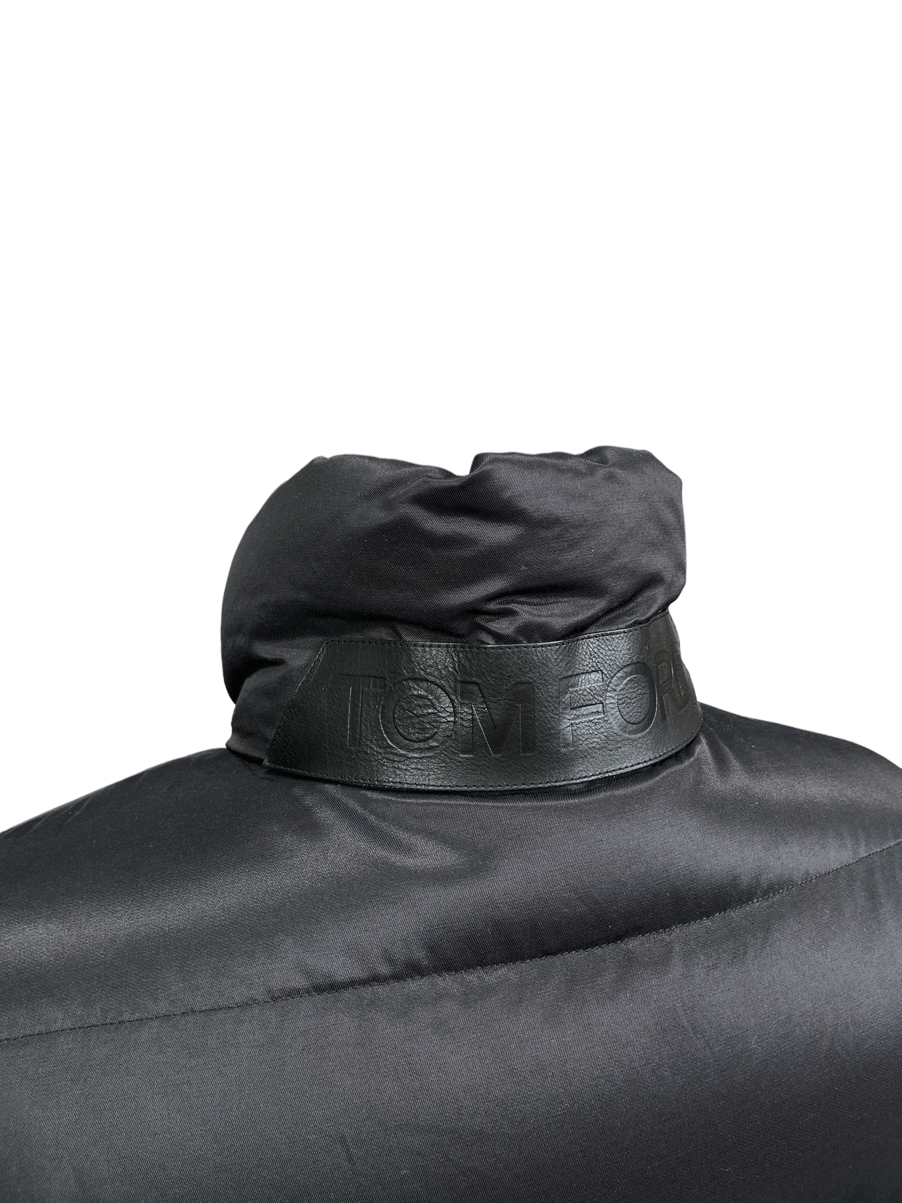 Tom Ford Black Goose Down Puffer Jacket 36— Genuine Design Luxury Consignment Calgary, Alberta, Canada New and Pre-Owned Clothing, Shoes, Accessories.