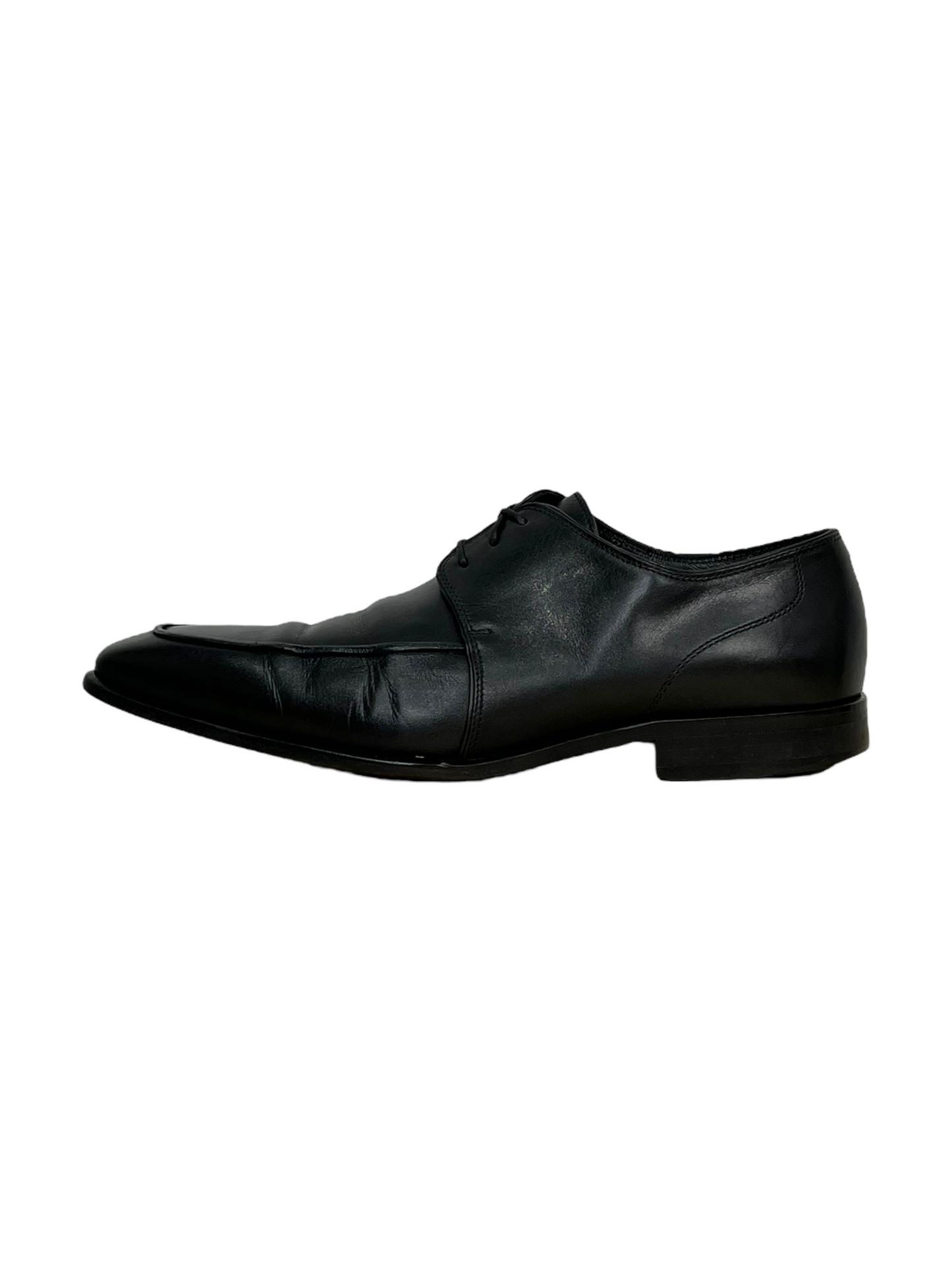 Hugo Boss Black Leather Derby Dress Shoe - Genuine Design Luxury Consignment for Men. New & Pre-Owned Clothing, Shoes, & Accessories. Calgary, Canada