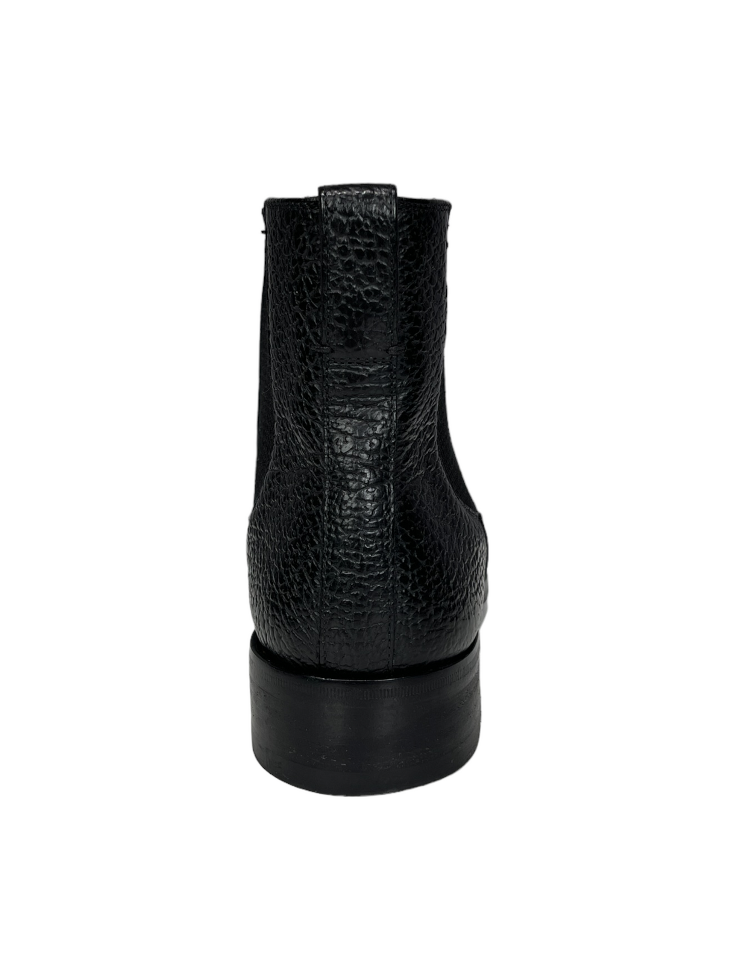 Tom Ford Pebbled Leather Ankle Boot Black 8 US - Genuine Design Luxury Consignment for Men. New & Pre-Owned Clothing, Shoes, & Accessories. Calgary, Canada