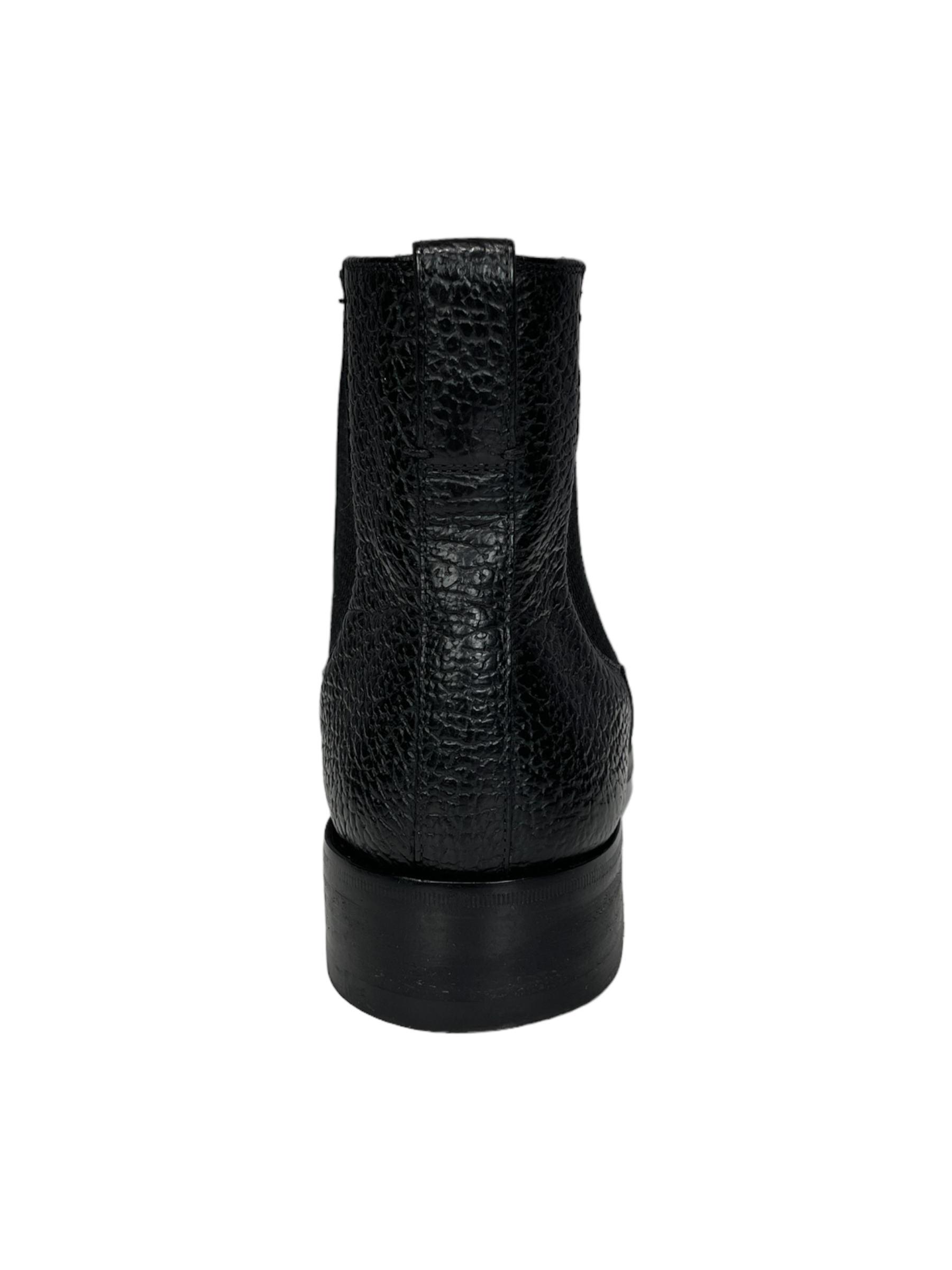 Tom Ford Pebbled Leather Ankle Boot Black 8 US - Genuine Design Luxury Consignment for Men. New & Pre-Owned Clothing, Shoes, & Accessories. Calgary, Canada
