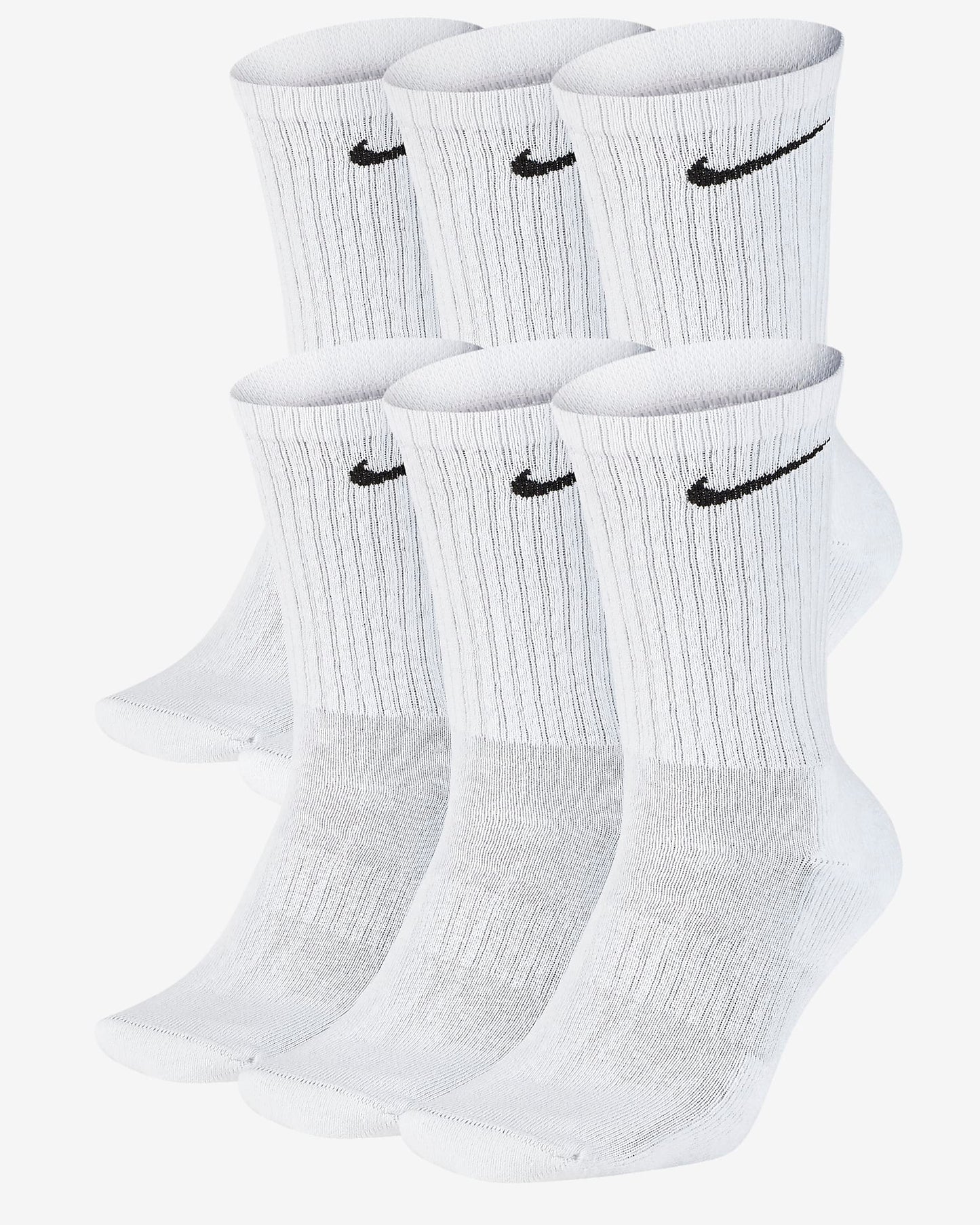 Nike White Everyday Cotton Cushioned Crew Socks 6 Pack - Genuine Design Luxury Consignment for Men. New & Pre-Owned Clothing, Shoes, & Accessories. Calgary, Canada