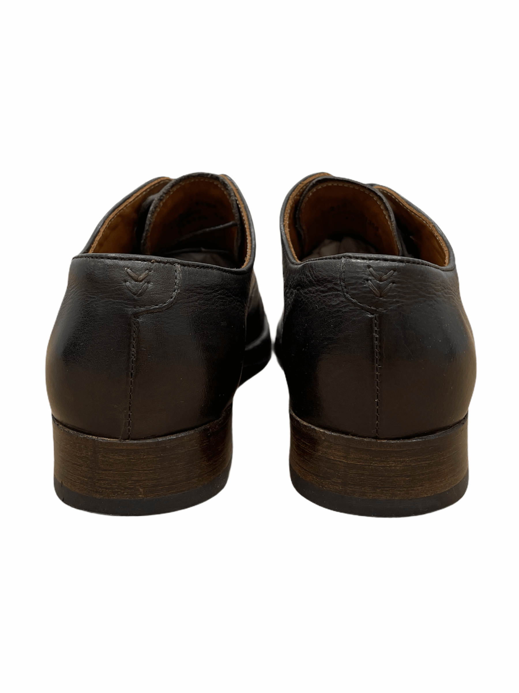 John Varvatos Collection Brown Leather Derby Dress Shoes 9.5D—Genuine Design luxury consignment