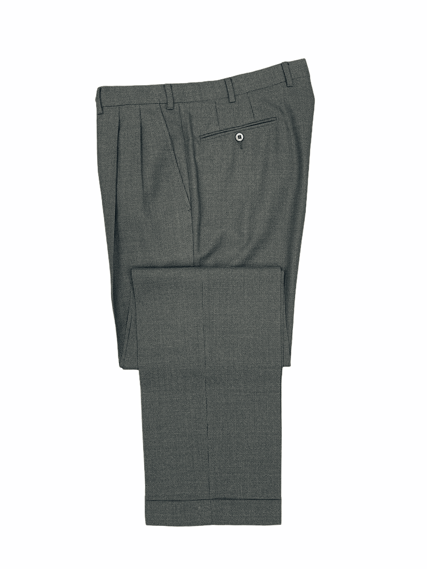 Ermenegildo Zegna Brown Wool Pleated Dress Pants 34W 32L Large—Genuine Design luxury consignment