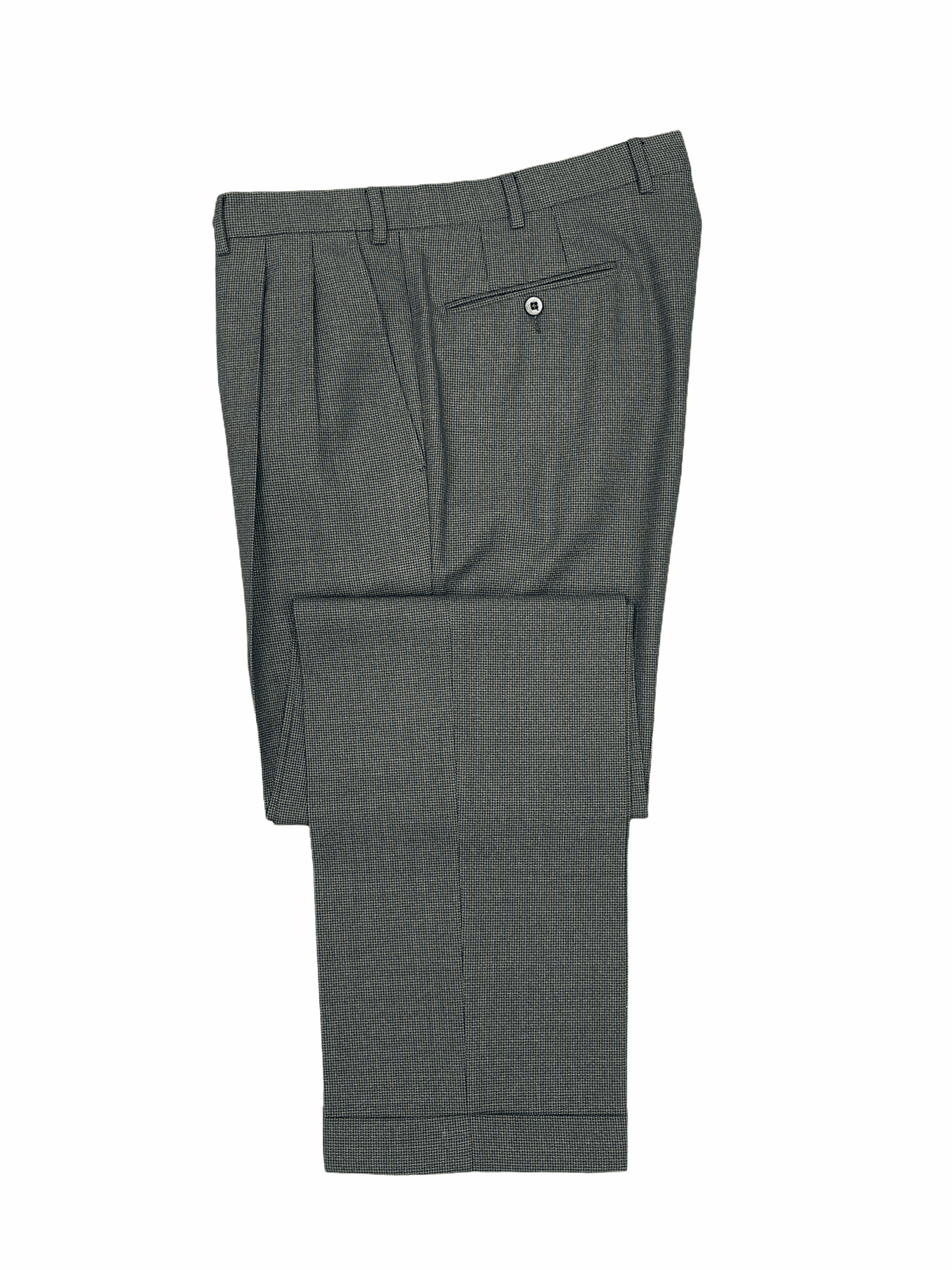 Ermenegildo Zegna Brown Wool Pleated Dress Pants 34W 32L Large—Genuine Design luxury consignment