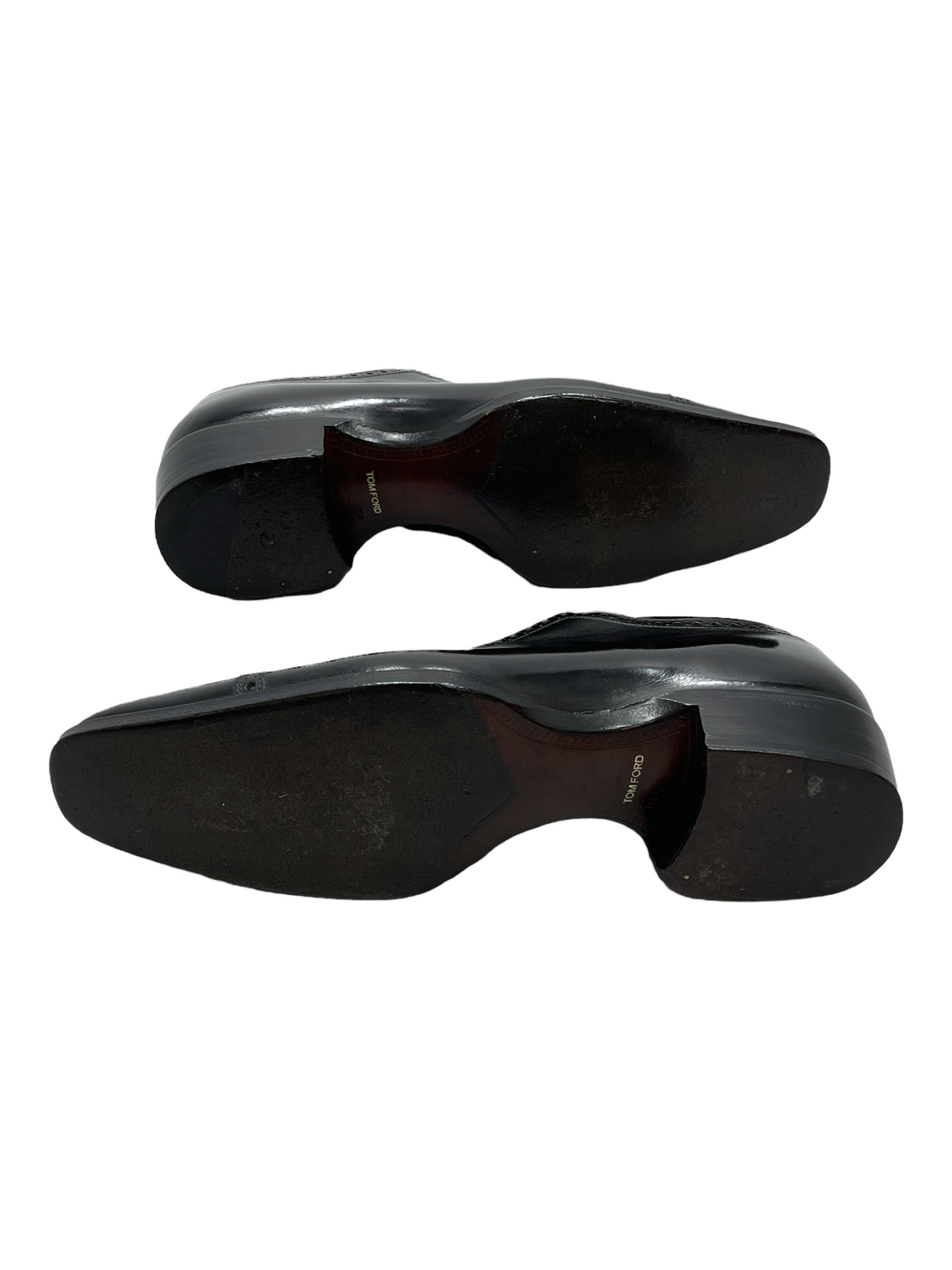 Tom Ford Black Leather Oxford Dress Shoe 8.5 D US — Genuine Design luxury consignment Calgary, Canada New & pre-owned clothing, shoes, accessories.