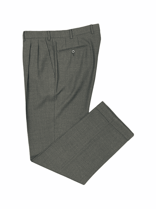 Ermenegildo Zegna Brown Wool Pleated Dress Pants 34W 32L Large—Genuine Design luxury consignment
