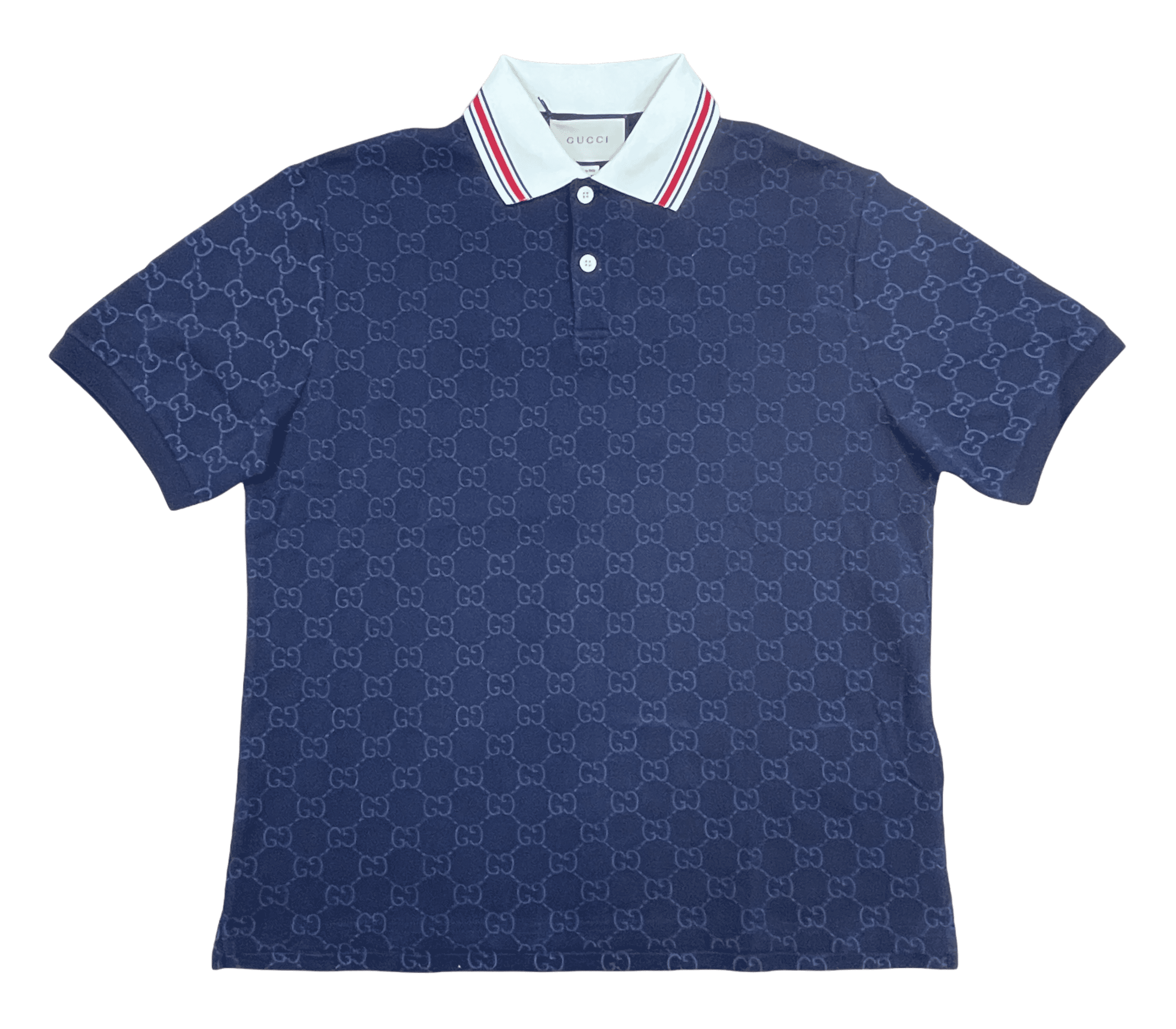 Gucci monogram polo shirt hot sale