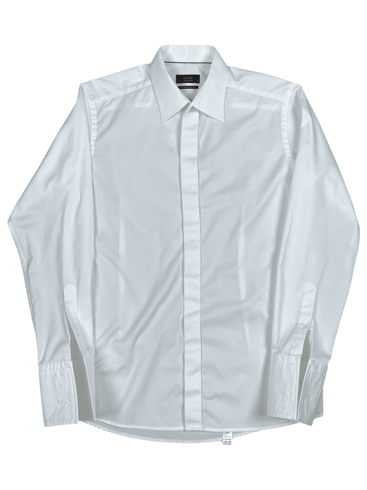 ETON White Cotton Dress Shirt 16.5 / 42 - Genuine Design Luxury Consignment for Men. New & Pre-Owned Clothing, Shoes, & Accessories. Calgary, Canada