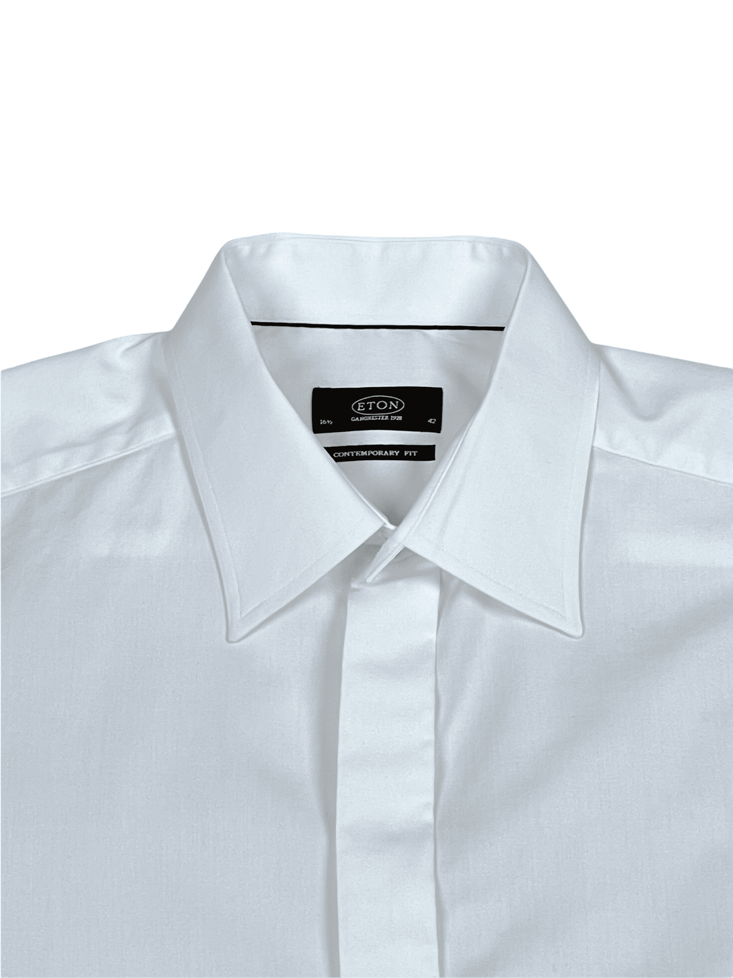 ETON White Cotton Dress Shirt 16.5 / 42 - Genuine Design Luxury Consignment for Men. New & Pre-Owned Clothing, Shoes, & Accessories. Calgary, Canada