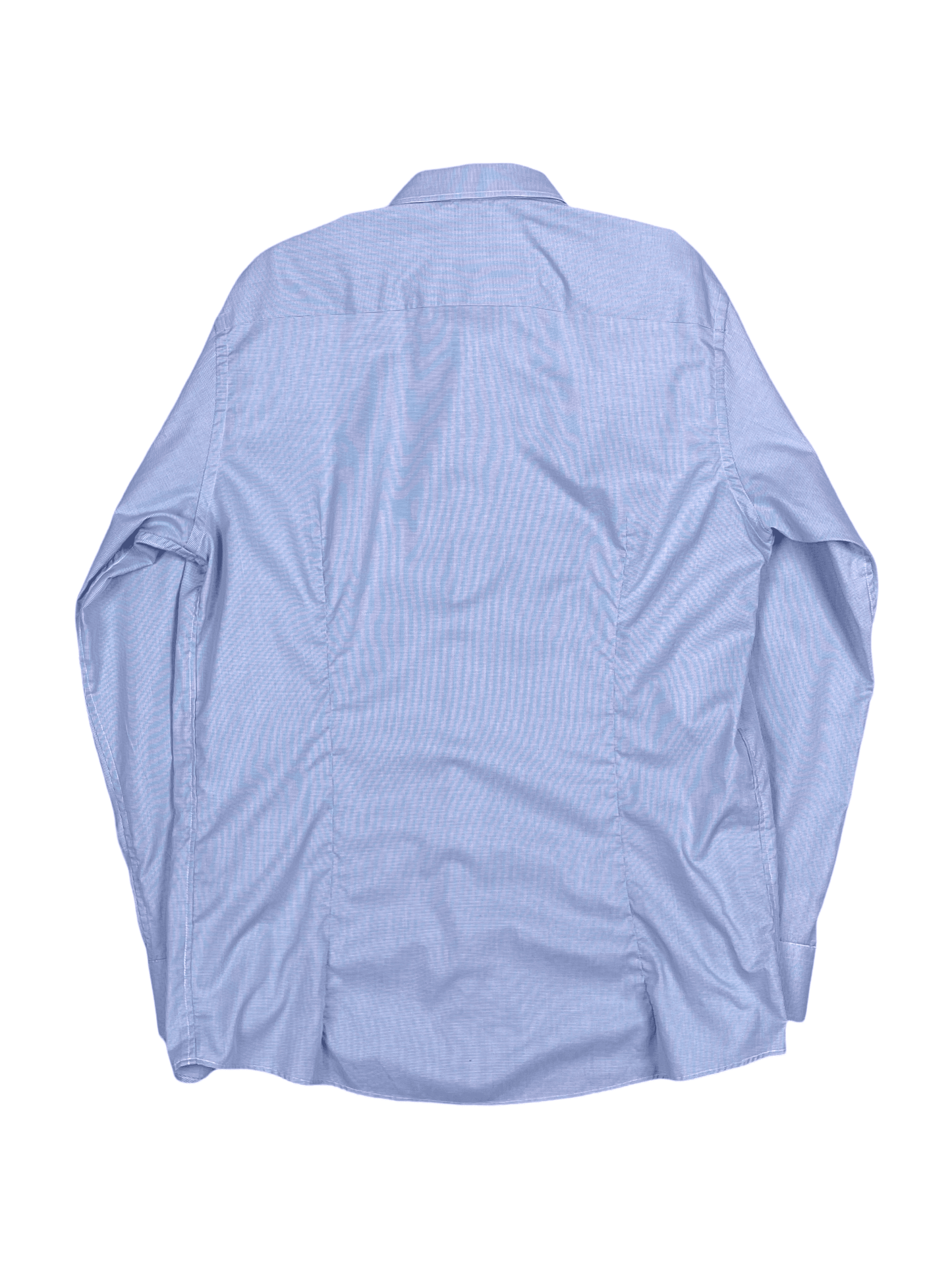 Eton Mid Blue Dress Shirt 18 / 46 - Genuine Design Luxury Consignment for Men. New & Pre-Owned Clothing, Shoes, & Accessories. Calgary, Canada