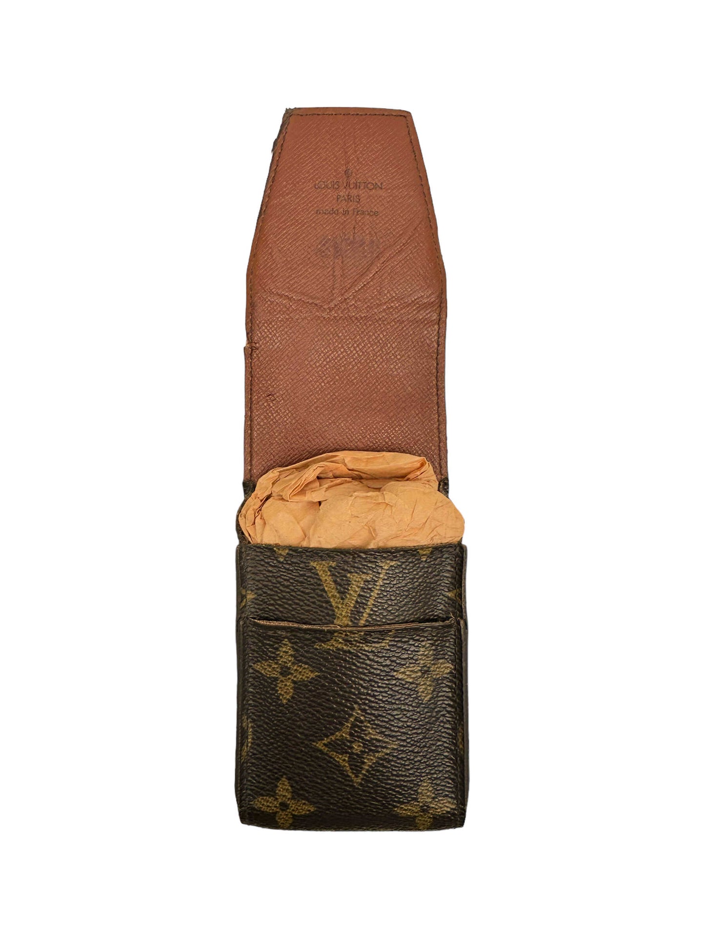Louis Vuitton Brown Monogram Etui Cigarette Case — Genuine Design Luxury Consignment for Men. New & Pre-Owned Clothing, Shoes, & Accessories. Calgary, Canada