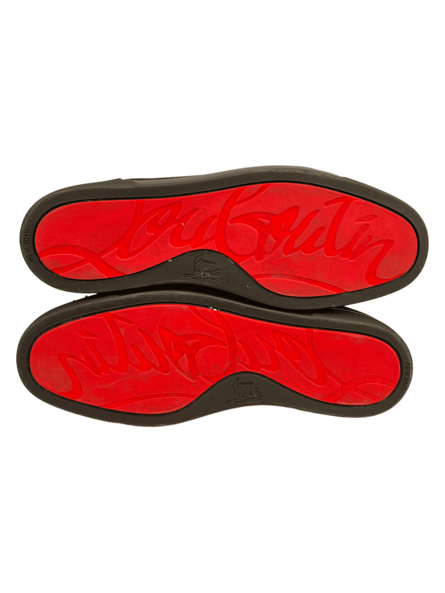 Christian Louboutin "The Lou spikes" Suede Low-Top Sneakers