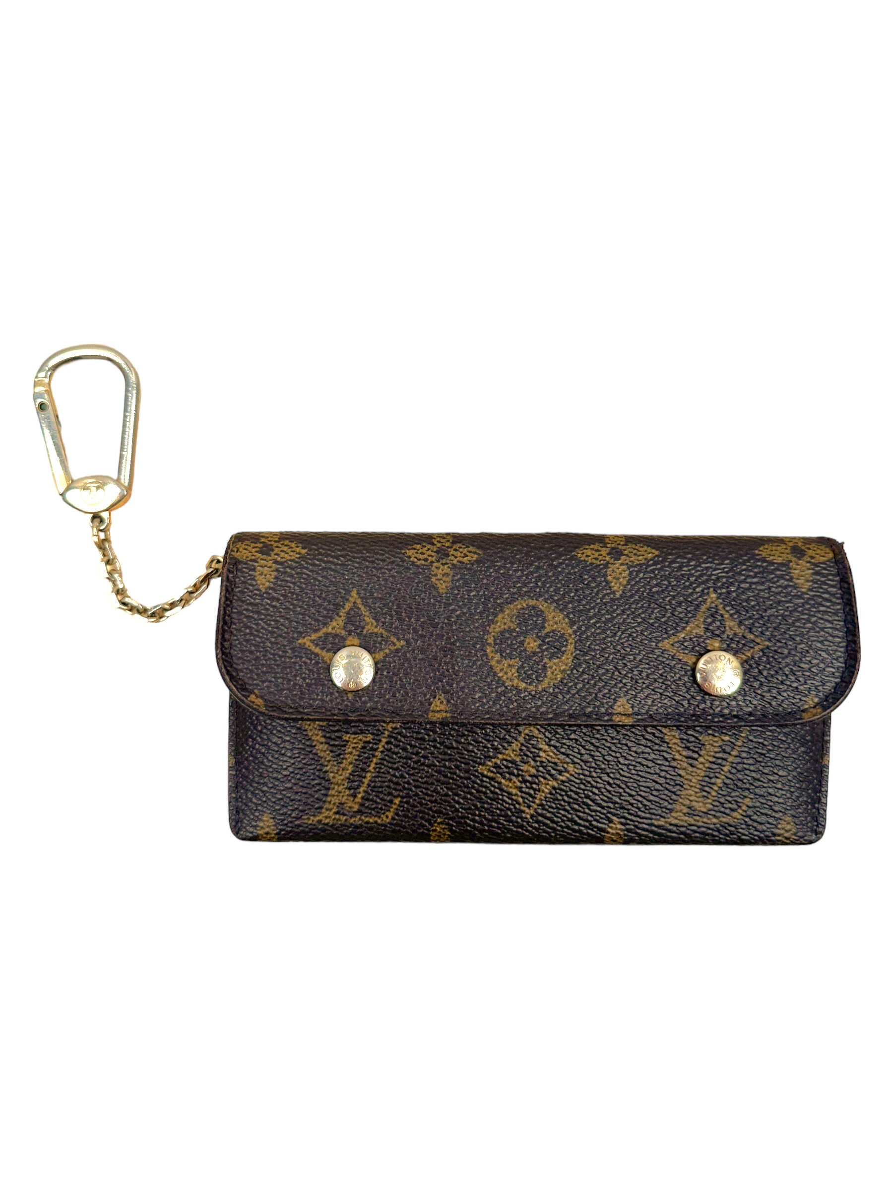 Louis Vuitton Brown Monogram Chain Long Travel Wallet – Genuine